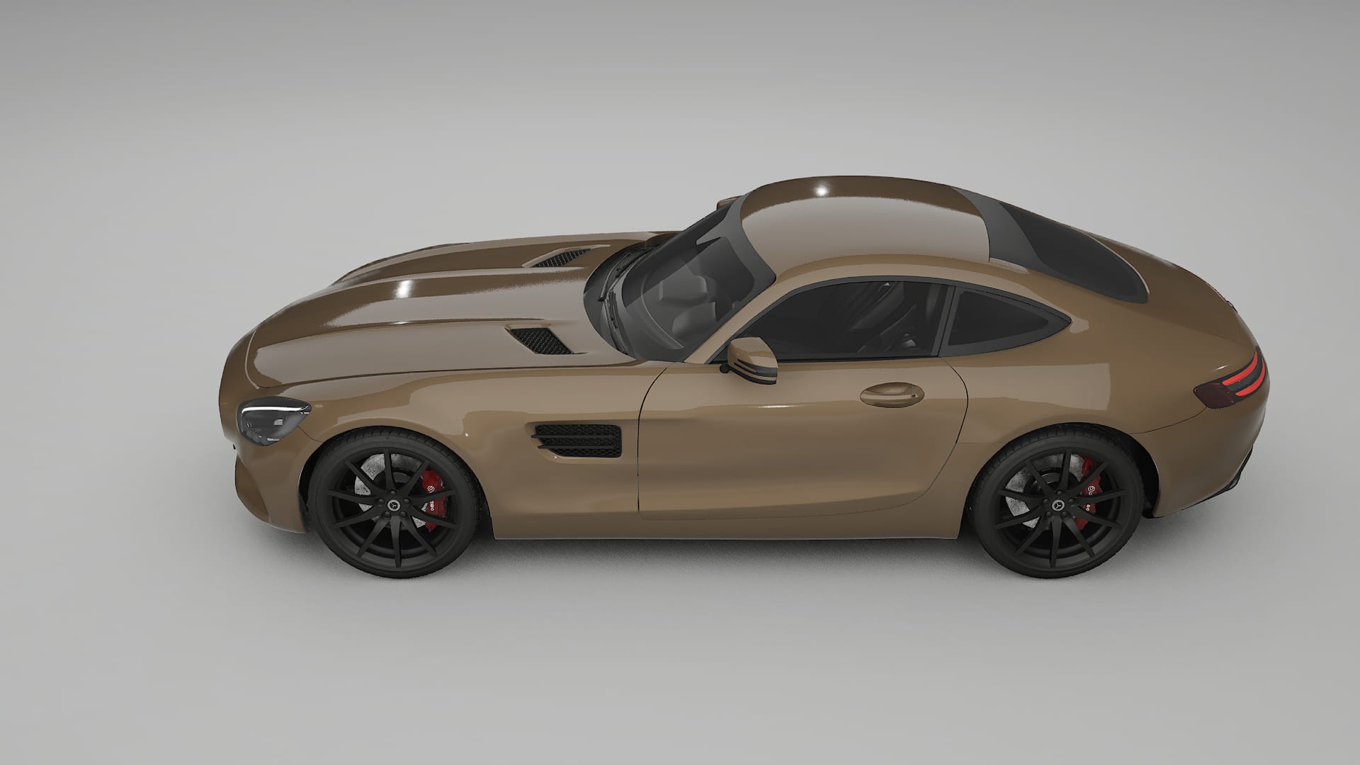 Mercedes AMG GT C190 Coupe Film de Protecție pentru Vopsea TPU | SAHARA PPF cu Schimbare de Culoare – Kit Complet Predecupat
