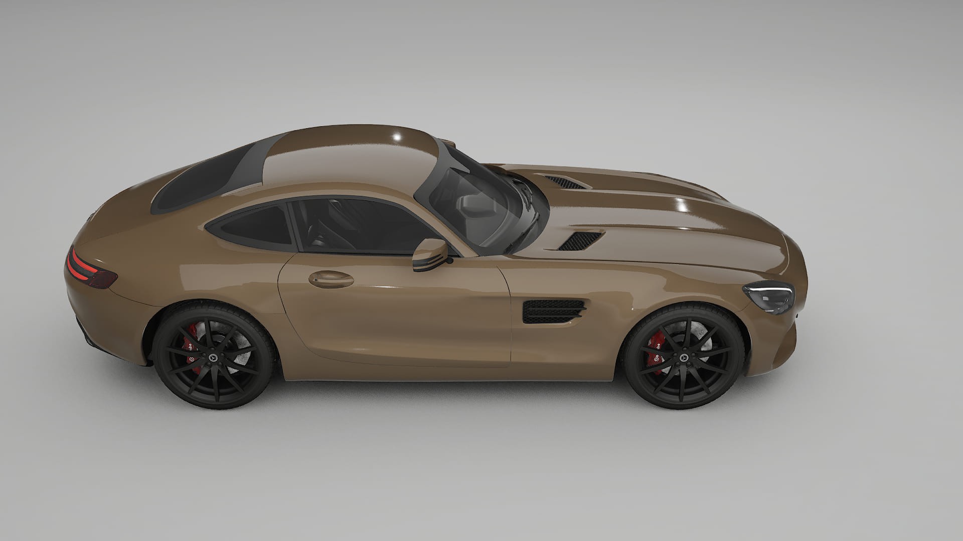 Mercedes AMG GT C190 Coupe Film de Protecție pentru Vopsea TPU | SAHARA PPF cu Schimbare de Culoare – Kit Complet Predecupat
