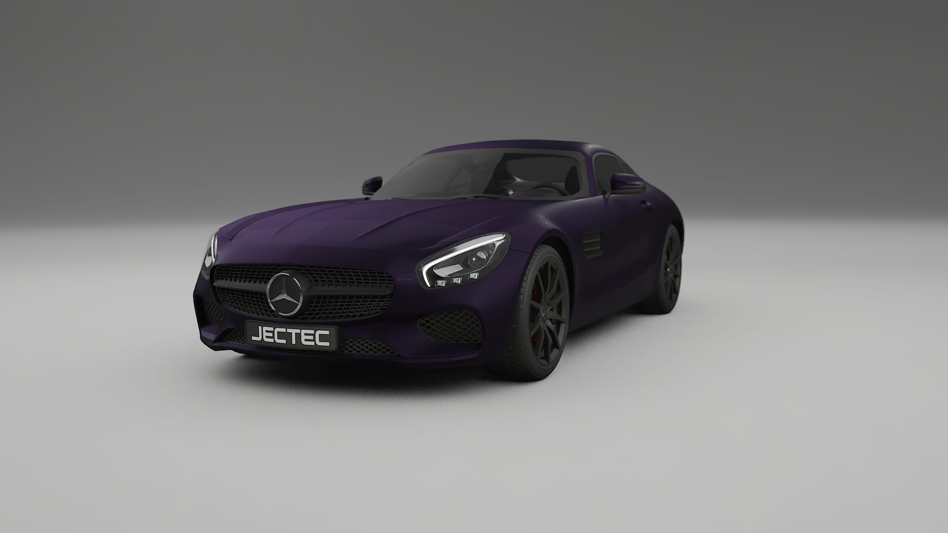 Mercedes AMG GT C190 Coupe Film de Protecție pentru Vopsea TPU | VIOLET PPF cu Schimbare de Culoare – Kit Complet Predecupat