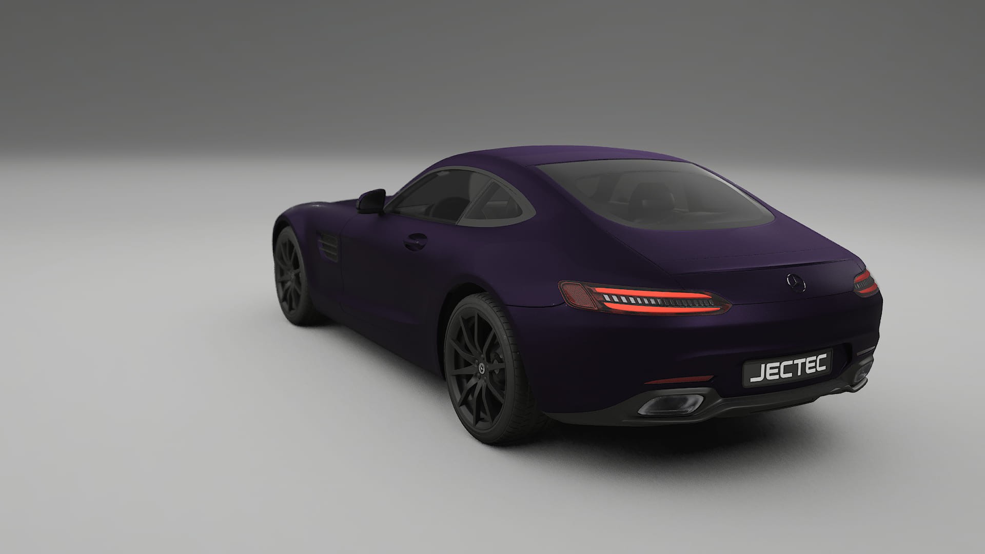 Mercedes AMG GT C190 Coupe Film de Protecție pentru Vopsea TPU | VIOLET PPF cu Schimbare de Culoare – Kit Complet Predecupat