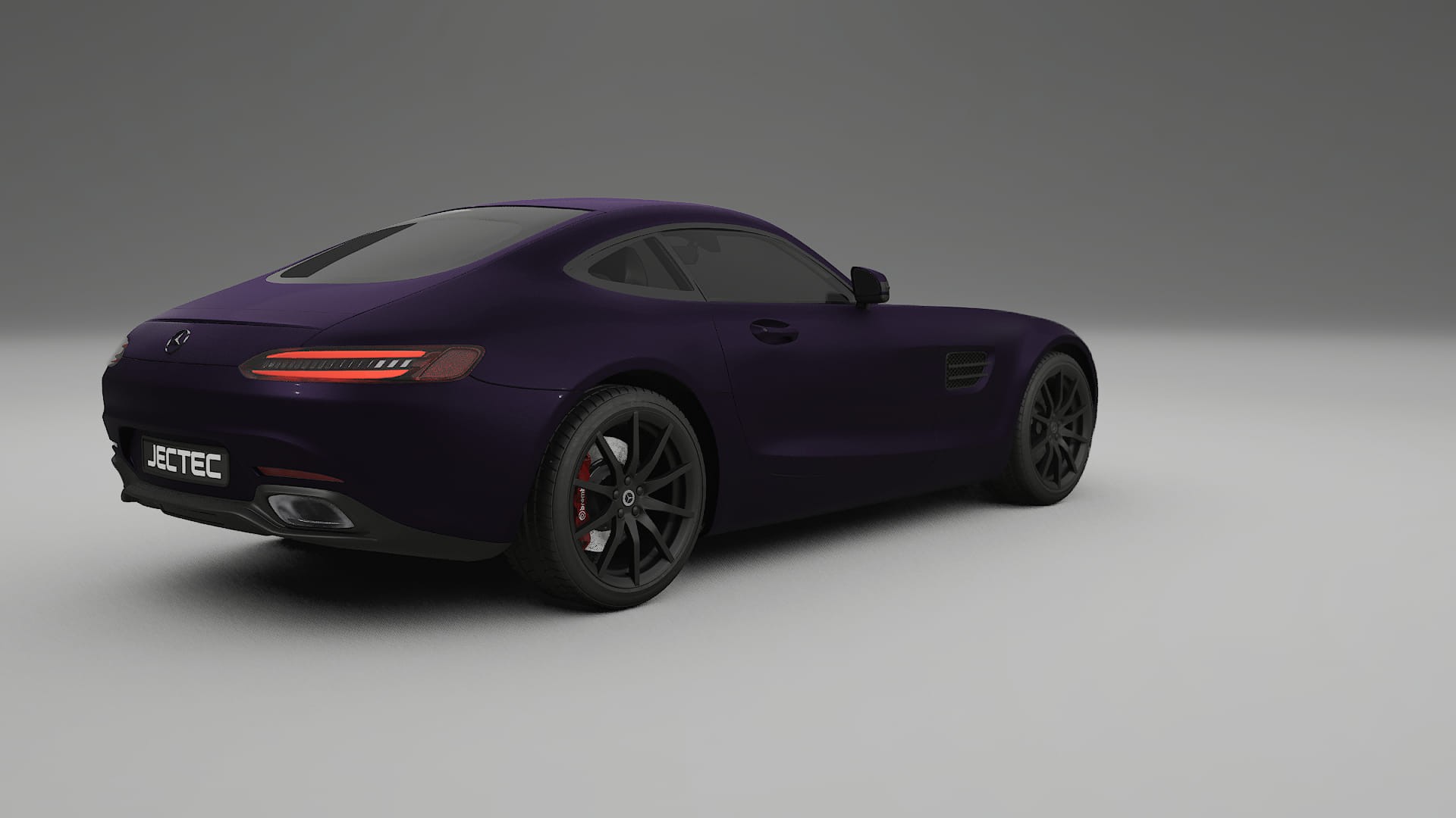 Mercedes AMG GT C190 Coupe Film de Protecție pentru Vopsea TPU | VIOLET PPF cu Schimbare de Culoare – Kit Complet Predecupat