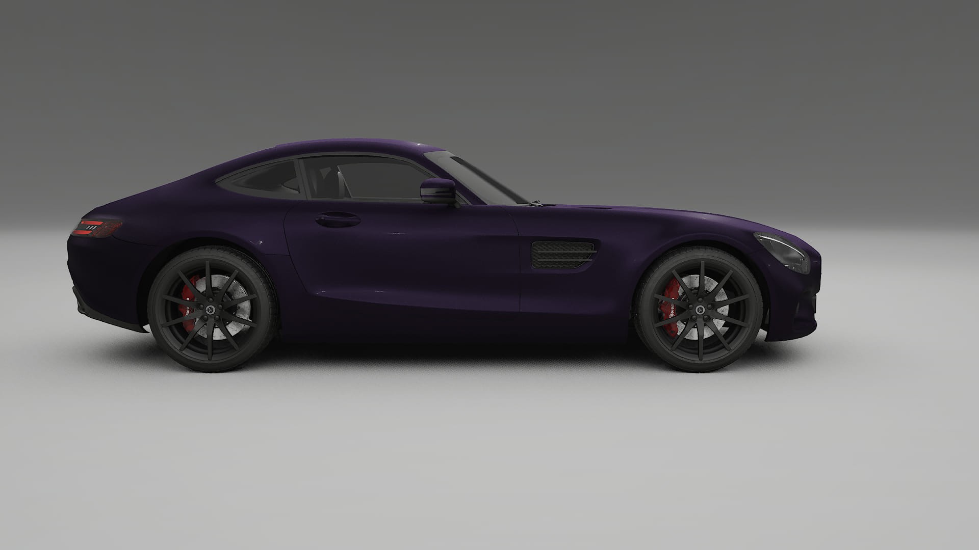 Mercedes AMG GT C190 Coupe Film de Protecție pentru Vopsea TPU | VIOLET PPF cu Schimbare de Culoare – Kit Complet Predecupat