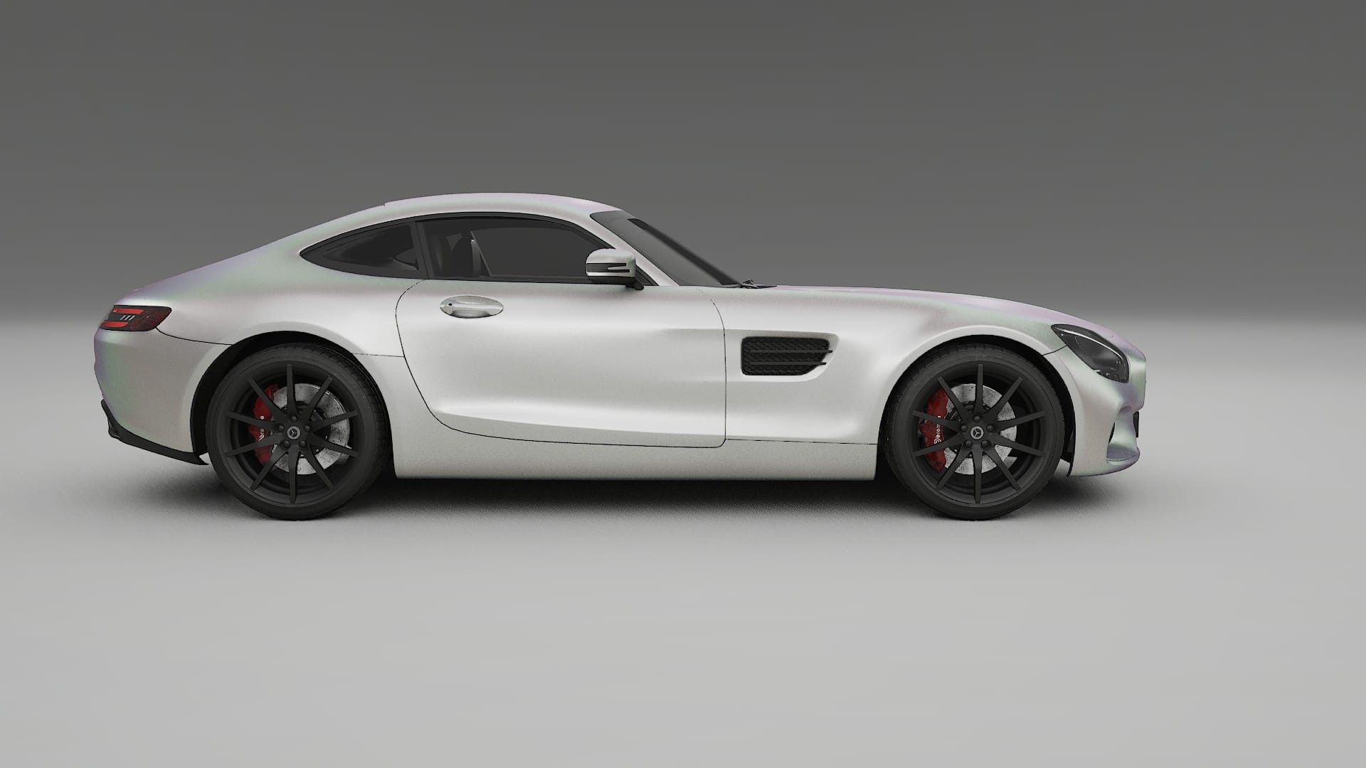 Mercedes AMG GT C190 Coupe Film de Protecție pentru Vopsea TPU | NEBULA PPF cu Schimbare de Culoare – Kit Complet Predecupat