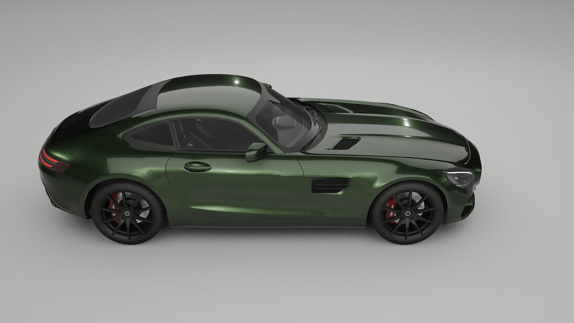 Mercedes AMG GT C190 Coupe Film de Protecție pentru Vopsea TPU | LAGOON PPF cu Schimbare de Culoare – Kit Complet Predecupat