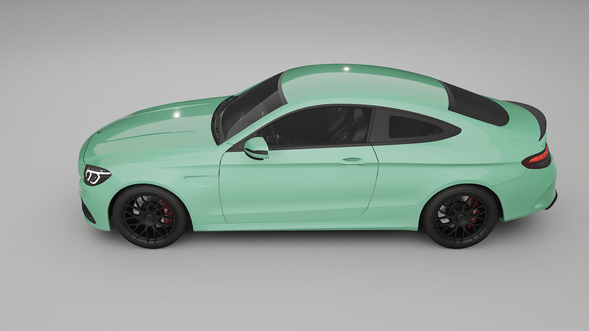 Mercedes C63 AMG W205 Coupe Film de Protecție pentru Vopsea TPU | DUSTY PPF cu Schimbare de Culoare – Kit Complet Predecupat