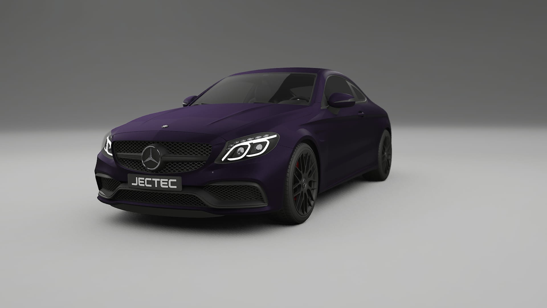 Mercedes C63 AMG W205 Coupe Film de Protecție pentru Vopsea TPU | VIOLET PPF cu Schimbare de Culoare – Kit Complet Predecupat