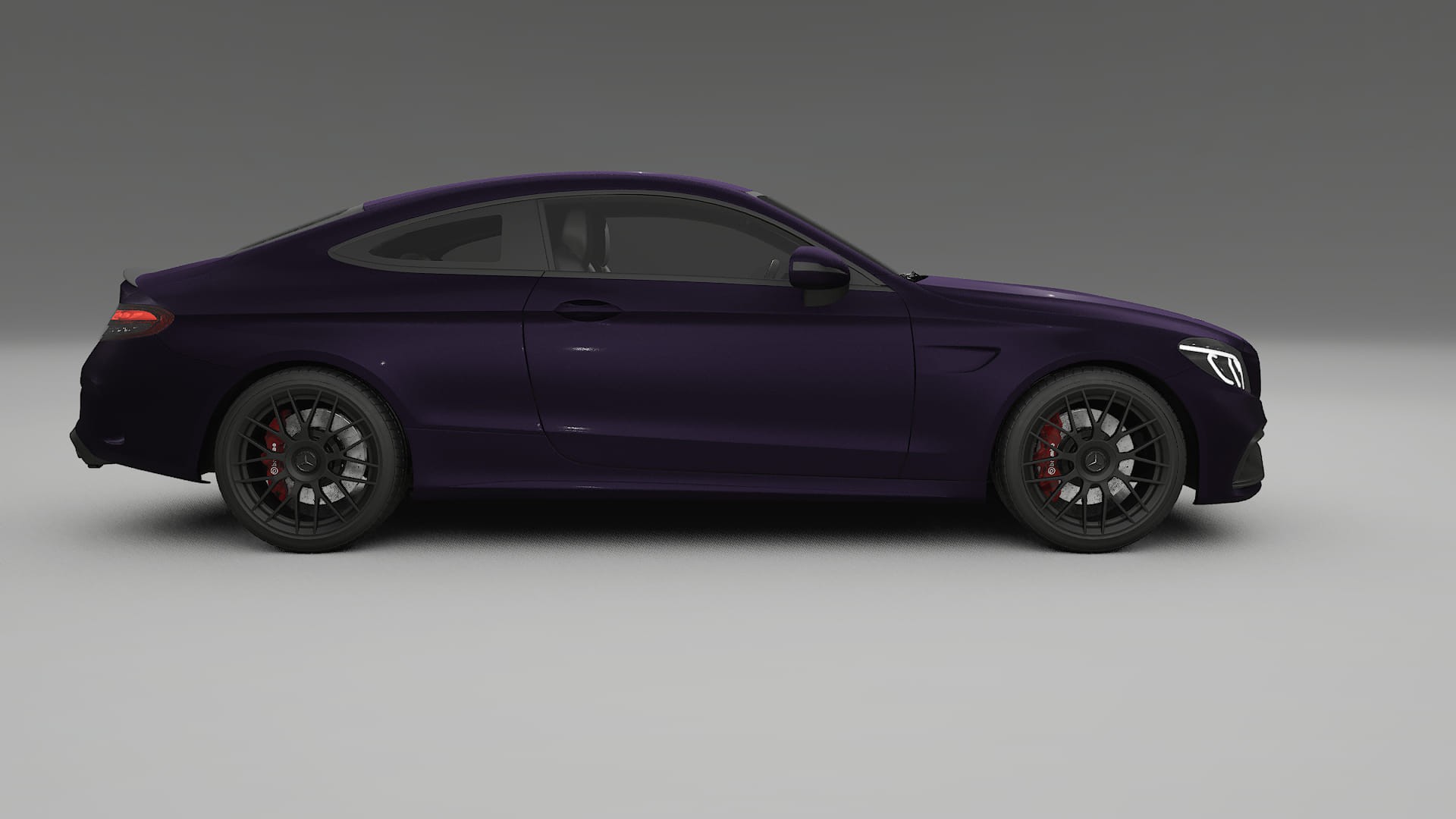 Mercedes C63 AMG W205 Coupe Film de Protecție pentru Vopsea TPU | VIOLET PPF cu Schimbare de Culoare – Kit Complet Predecupat