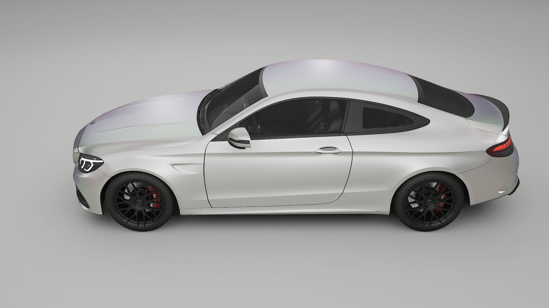 Mercedes C63 AMG W205 Coupe Film de Protecție pentru Vopsea TPU | NEBULA PPF cu Schimbare de Culoare – Kit Complet Predecupat