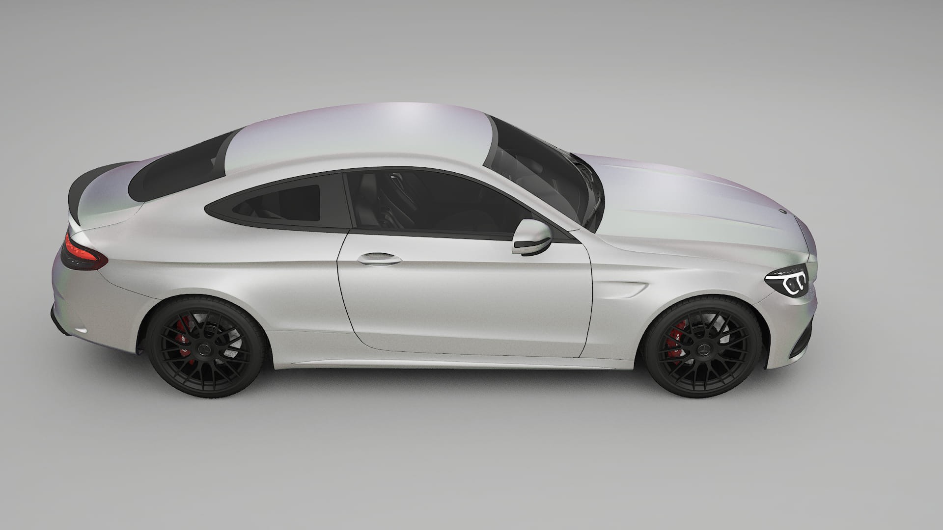 Mercedes C63 AMG W205 Coupe Film de Protecție pentru Vopsea TPU | NEBULA PPF cu Schimbare de Culoare – Kit Complet Predecupat