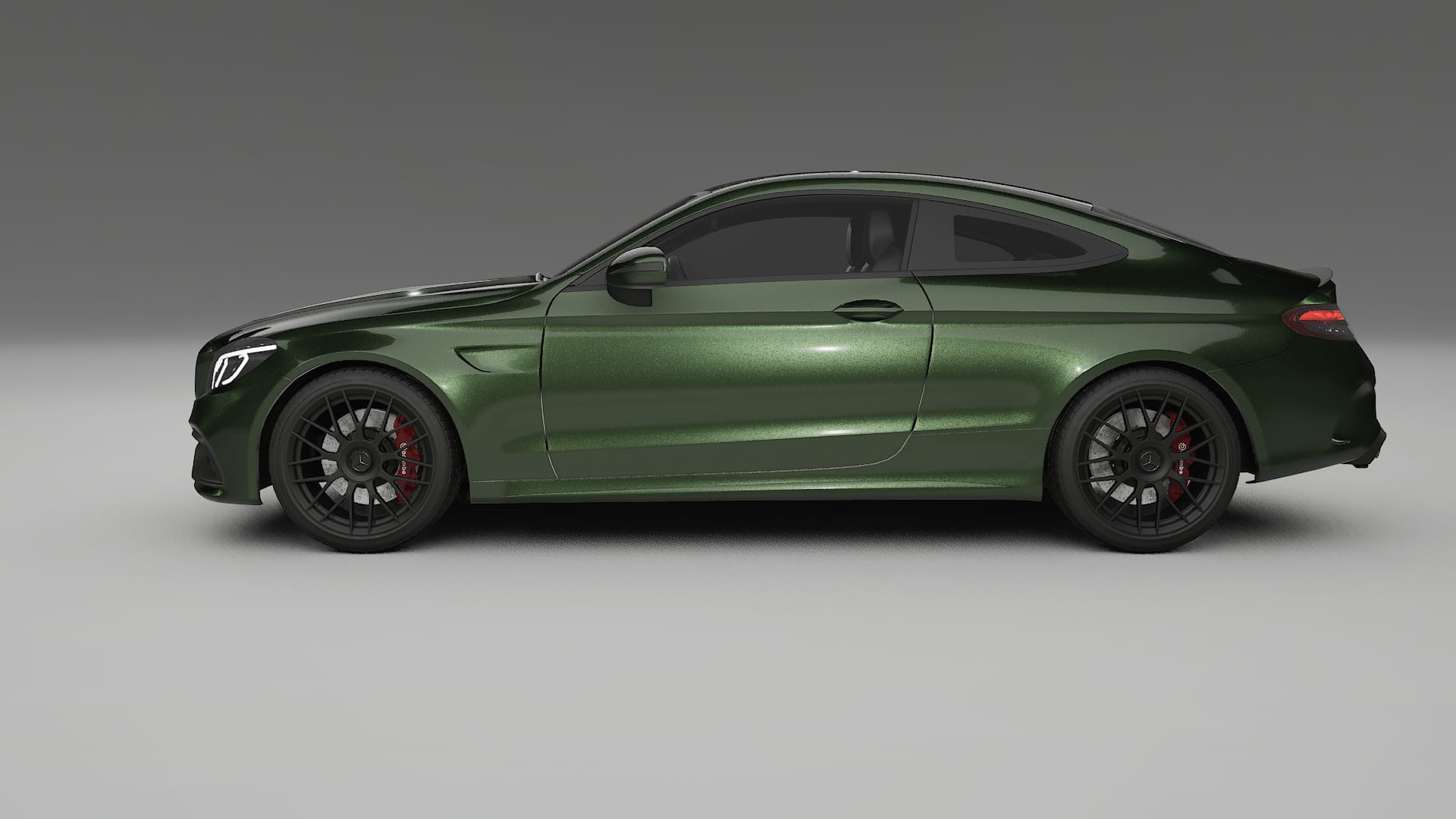 Mercedes C63 AMG W205 Coupe Film de Protecție pentru Vopsea TPU | LAGOON PPF cu Schimbare de Culoare – Kit Complet Predecupat