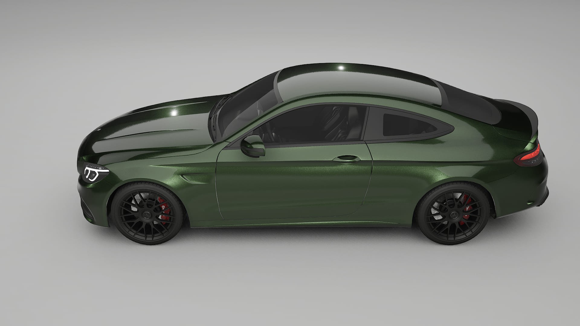 Mercedes C63 AMG W205 Coupe Film de Protecție pentru Vopsea TPU | LAGOON PPF cu Schimbare de Culoare – Kit Complet Predecupat