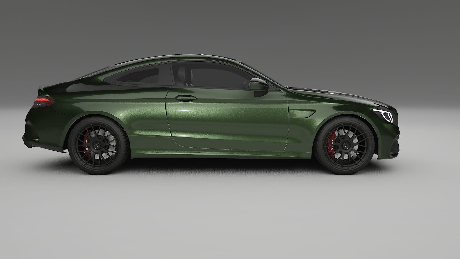 Mercedes C63 AMG W205 Coupe Film de Protecție pentru Vopsea TPU | LAGOON PPF cu Schimbare de Culoare – Kit Complet Predecupat