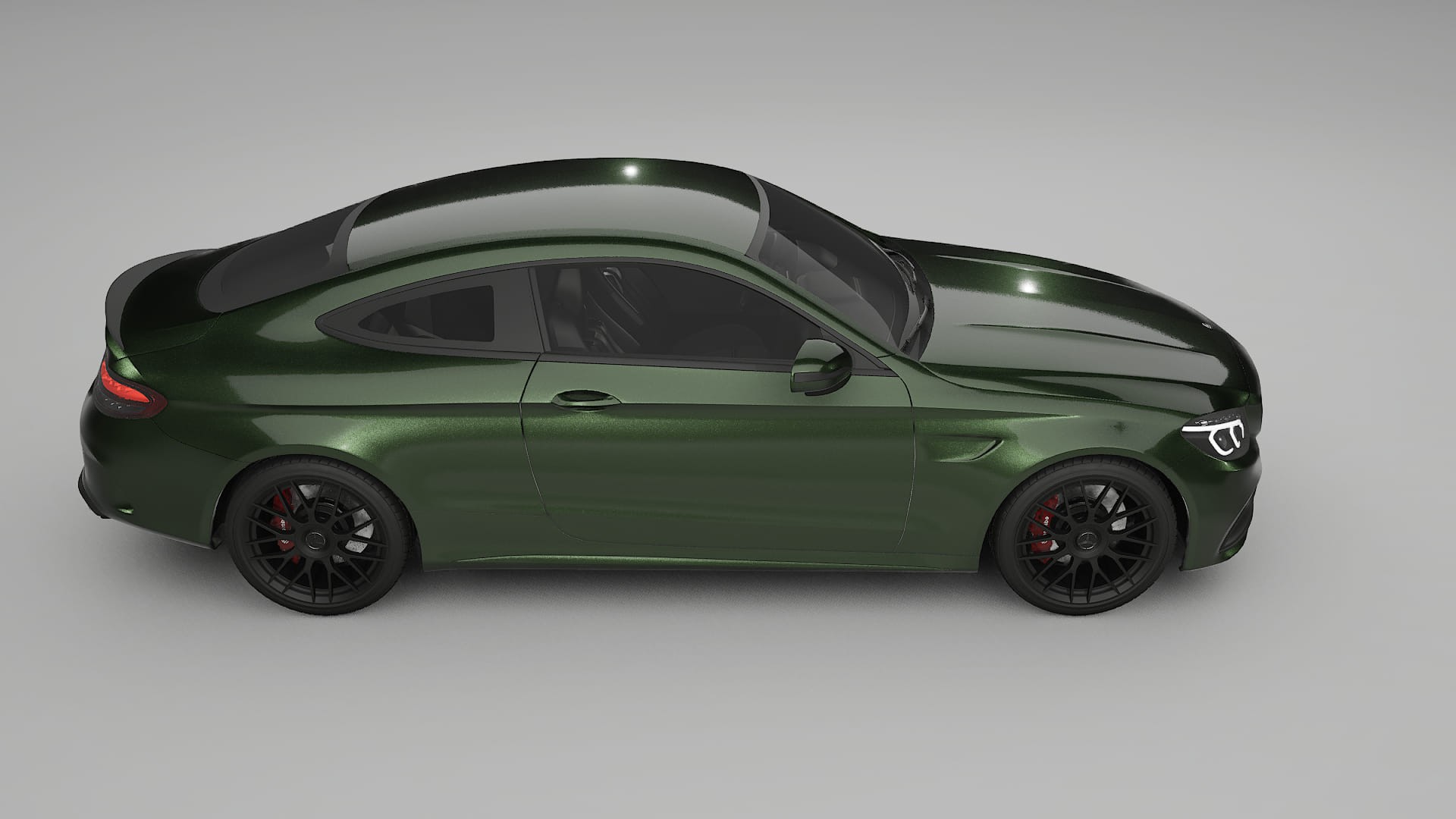 Mercedes C63 AMG W205 Coupe Film de Protecție pentru Vopsea TPU | LAGOON PPF cu Schimbare de Culoare – Kit Complet Predecupat