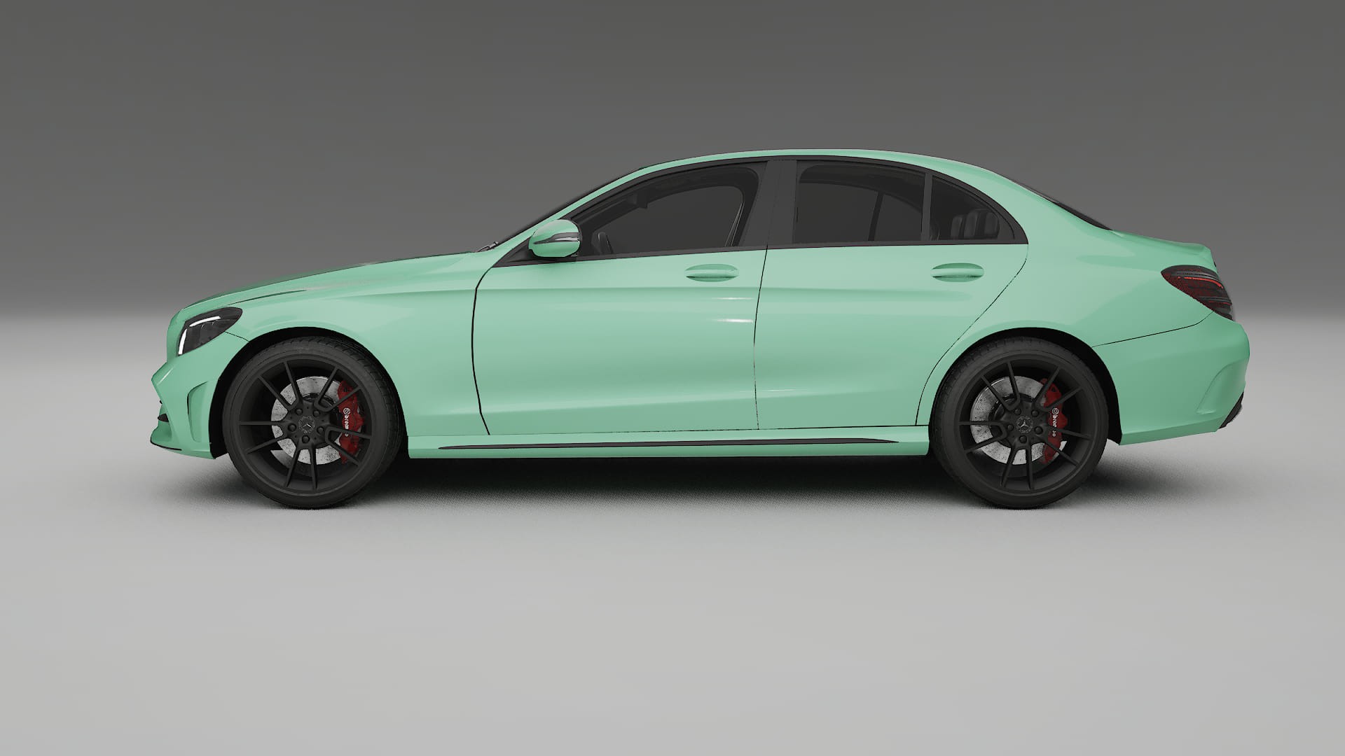 Mercedes C Class W205 AMG sedan Film de Protecție pentru Vopsea TPU | DUSTY PPF cu Schimbare de Culoare – Kit Complet Predecu