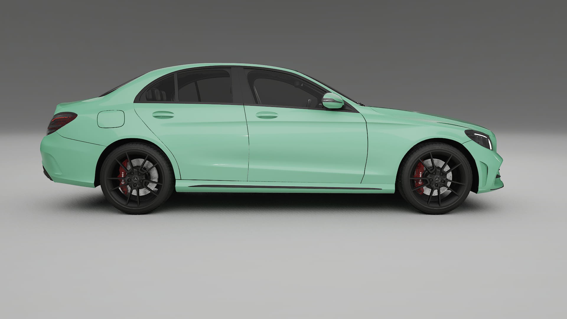 Mercedes C Class W205 AMG sedan Film de Protecție pentru Vopsea TPU | DUSTY PPF cu Schimbare de Culoare – Kit Complet Predecu