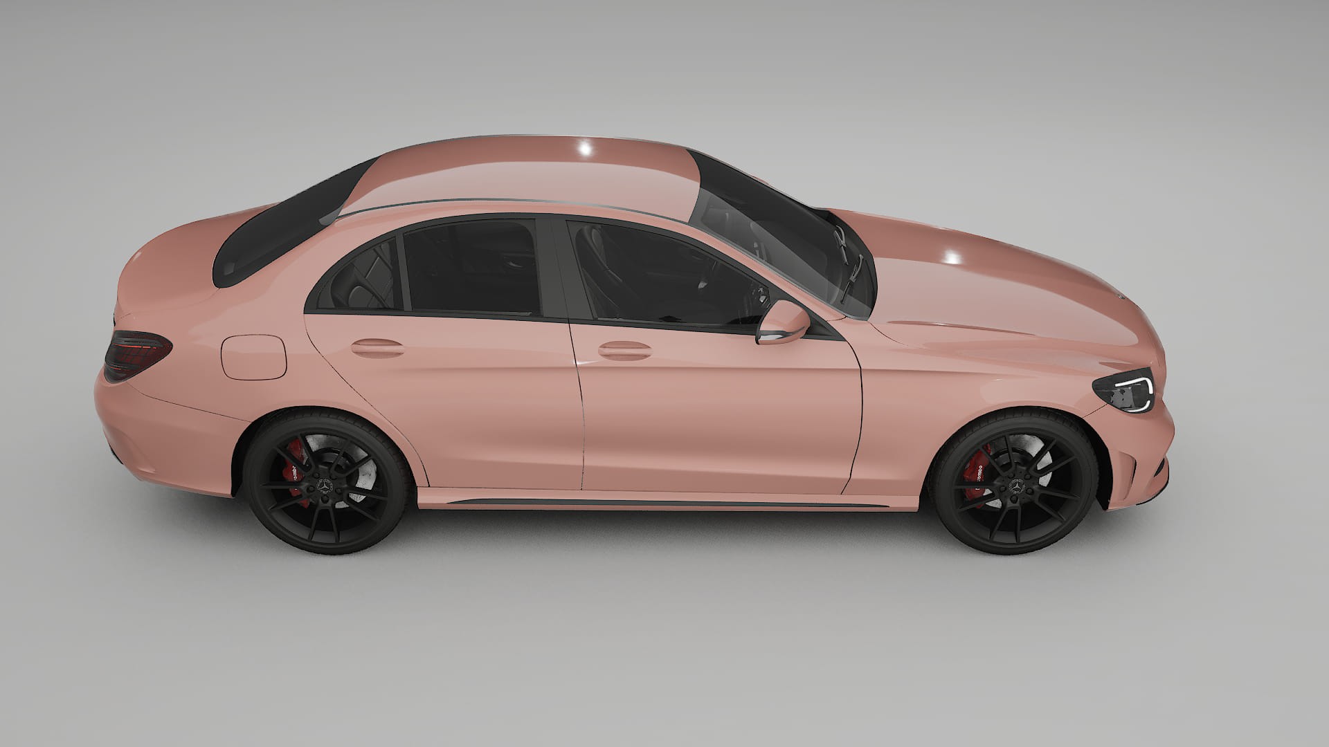 Mercedes C Class W205 AMG sedan Film de Protecție pentru Vopsea TPU | BLUSH PPF cu Schimbare de Culoare – Kit Complet Predecu
