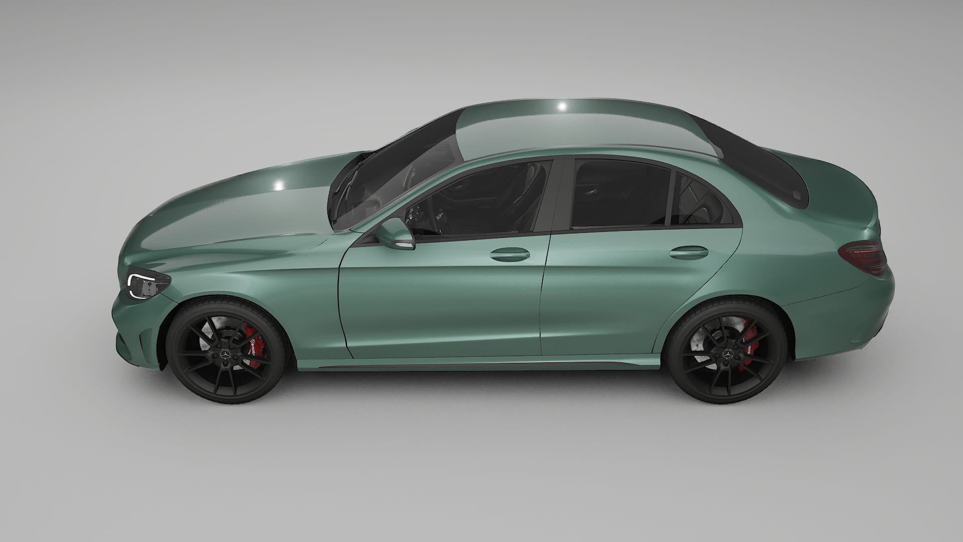 Mercedes C Class W205 AMG sedan Film de Protecție pentru Vopsea TPU | EVERGREEN PPF cu Schimbare de Culoare – Kit Complet Pre