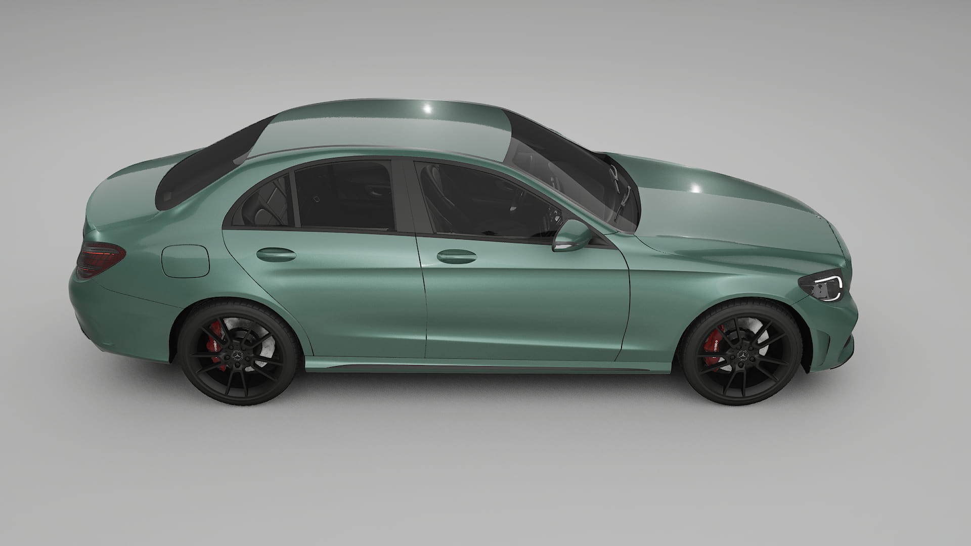 Mercedes C Class W205 AMG sedan Film de Protecție pentru Vopsea TPU | EVERGREEN PPF cu Schimbare de Culoare – Kit Complet Pre