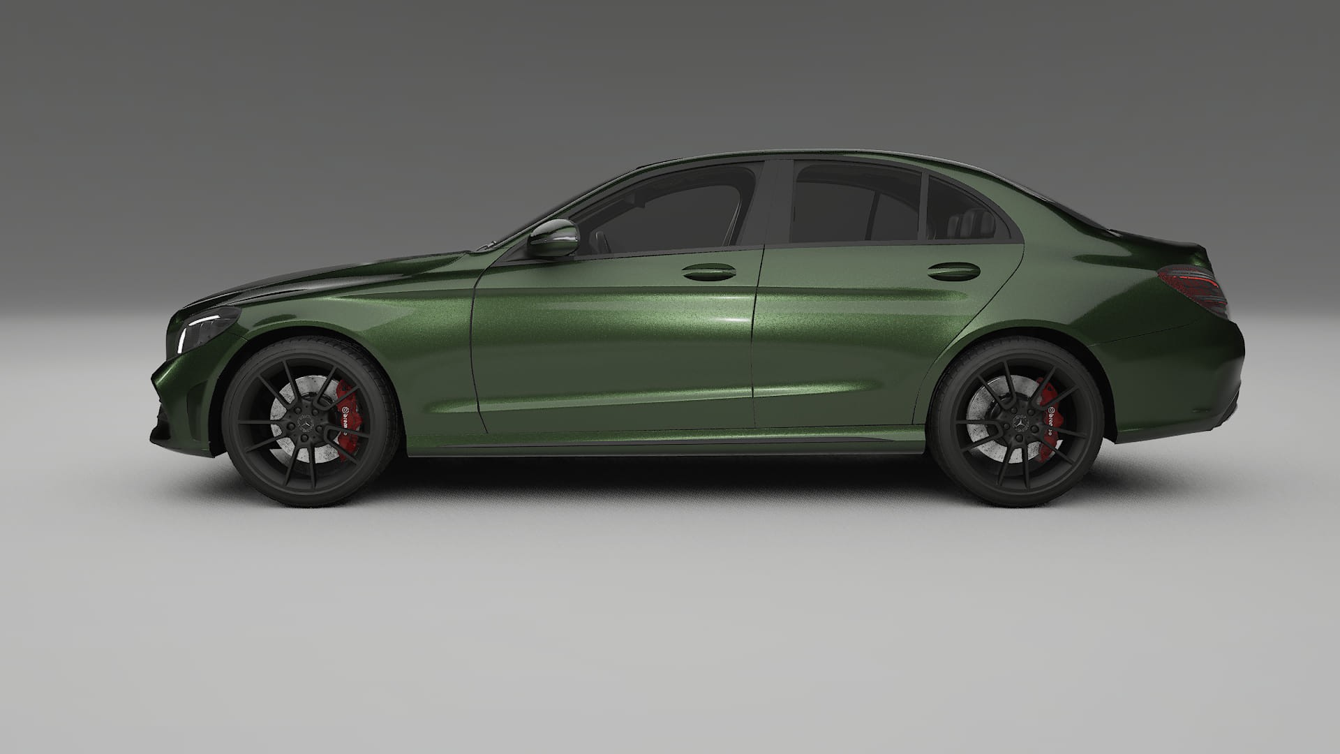 Mercedes C Class W205 AMG sedan Film de Protecție pentru Vopsea TPU | LAGOON PPF cu Schimbare de Culoare – Kit Complet Predec