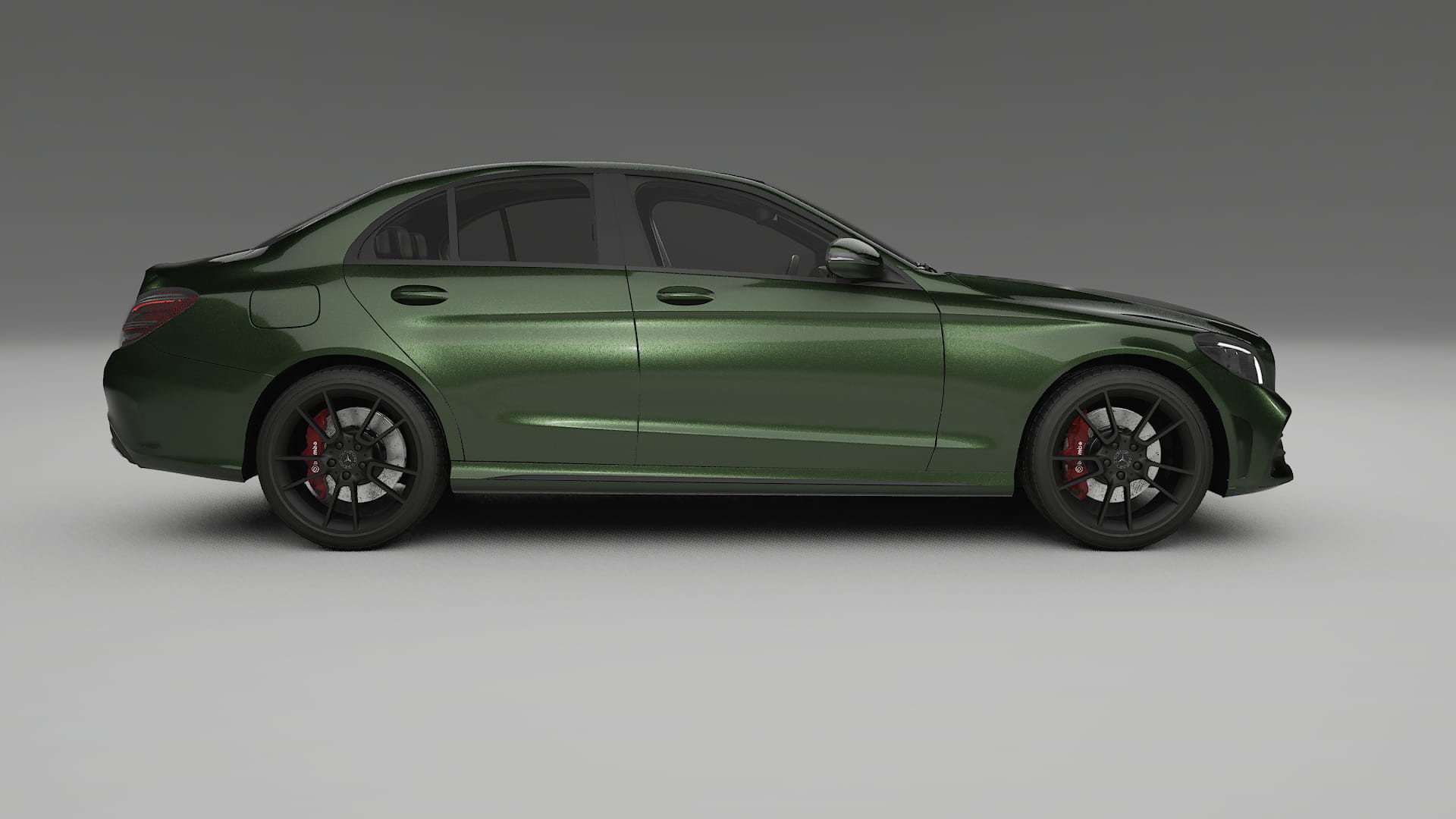 Mercedes C Class W205 AMG sedan Film de Protecție pentru Vopsea TPU | LAGOON PPF cu Schimbare de Culoare – Kit Complet Predec