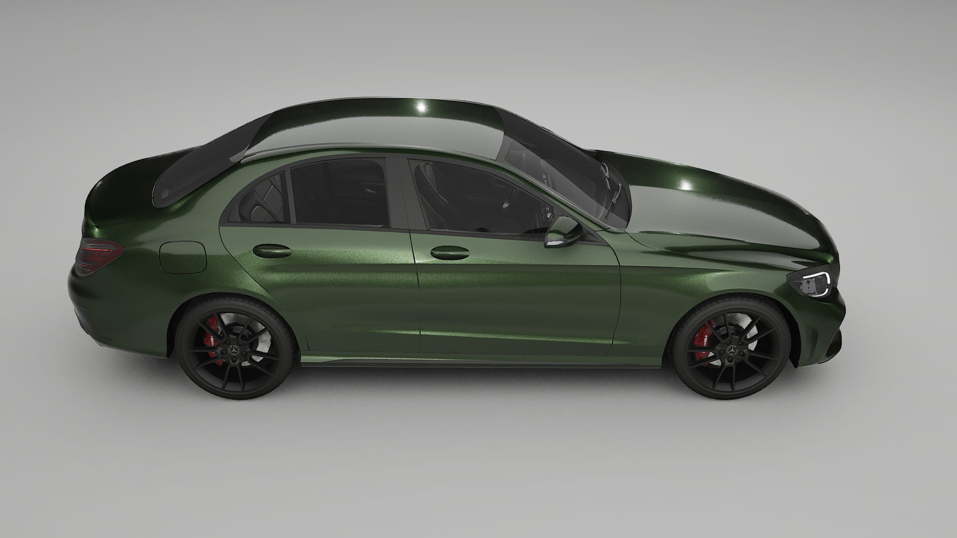 Mercedes C Class W205 AMG sedan Film de Protecție pentru Vopsea TPU | LAGOON PPF cu Schimbare de Culoare – Kit Complet Predec