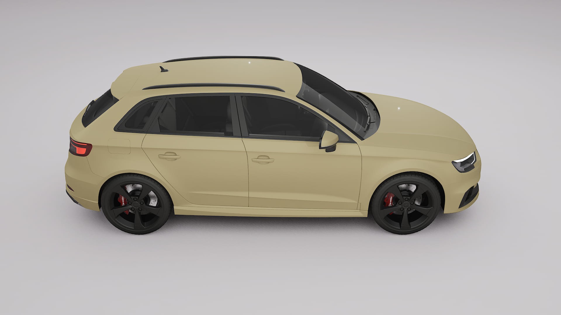 Audi RS3 Sportback 8V facelift LCI Film de Protecție pentru Vopsea TPU | SAND PPF cu Schimbare de Culoare – Kit Complet Prede