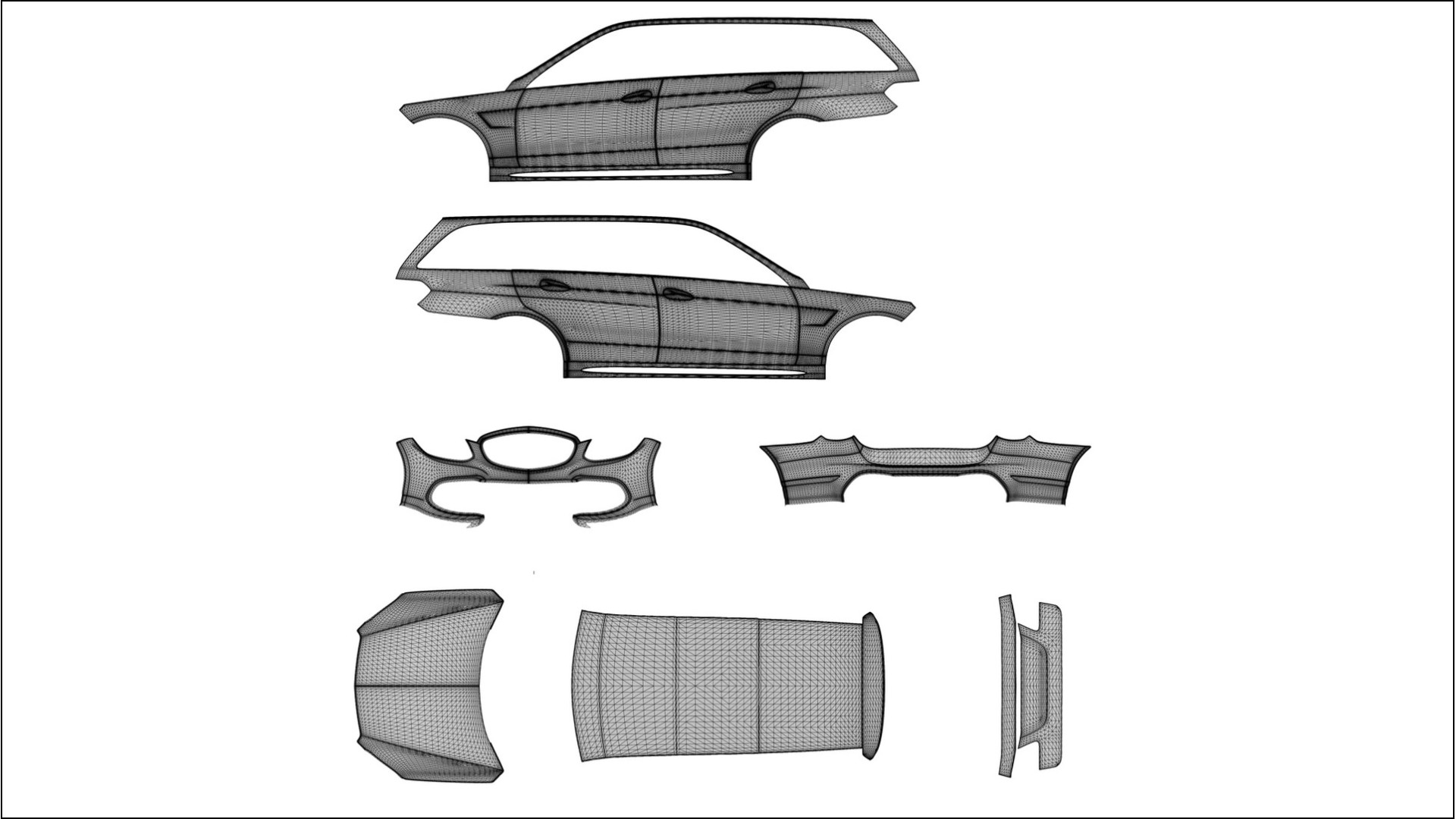 Mercedes E63 AMG Combi W212 facelift LCI Film de Protecție pentru Vopsea TPU | JEWEL PPF cu Schimbare de Culoare – Kit Comple