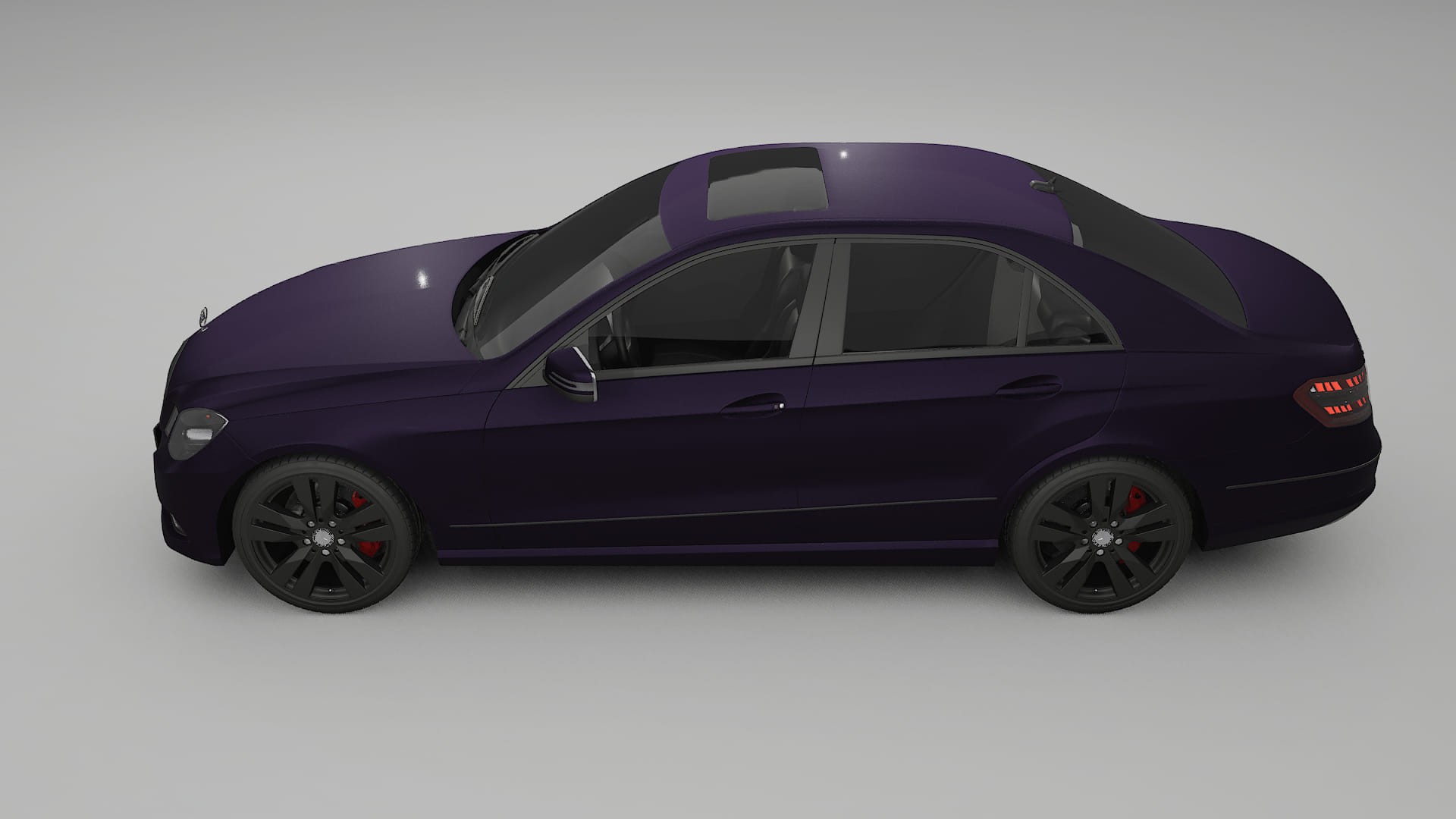 Mercedes E Class Sedan W212 Prefacelift pre LCI Film de Protecție pentru Vopsea TPU | VIOLET PPF cu Schimbare de Culoare – Ki