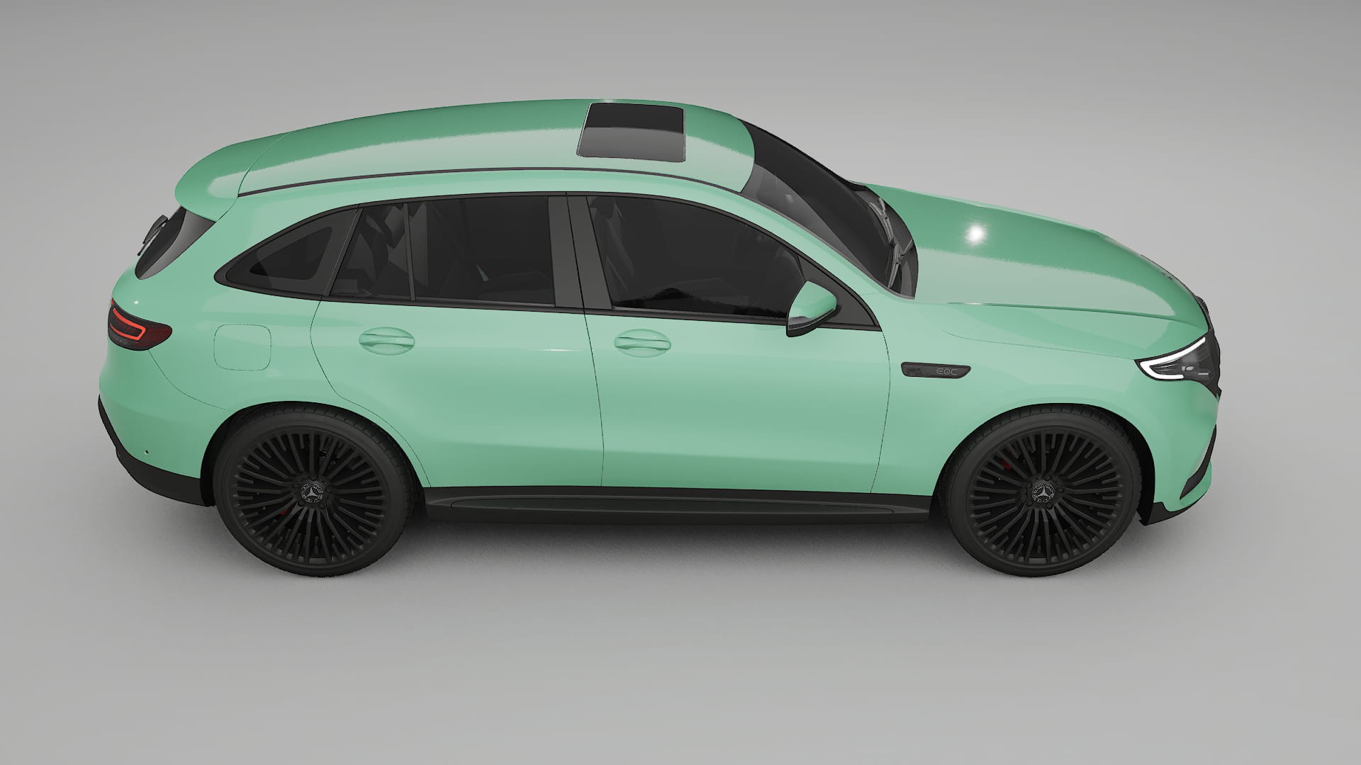 Mercedes EQC AMG Film de Protecție pentru Vopsea TPU | DUSTY PPF cu Schimbare de Culoare – Kit Complet Predecupat