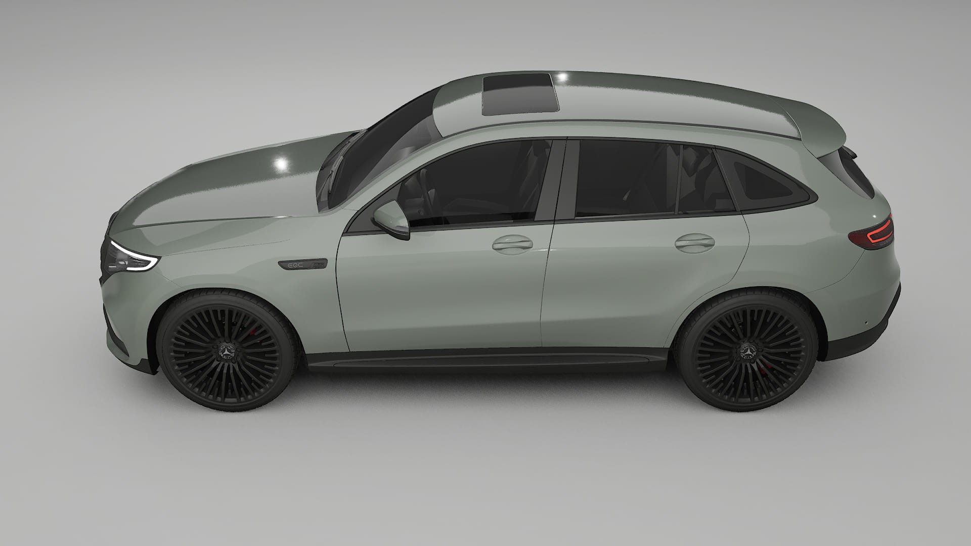 Mercedes EQC AMG Film de Protecție pentru Vopsea TPU | SLATE PPF cu Schimbare de Culoare – Kit Complet Predecupat