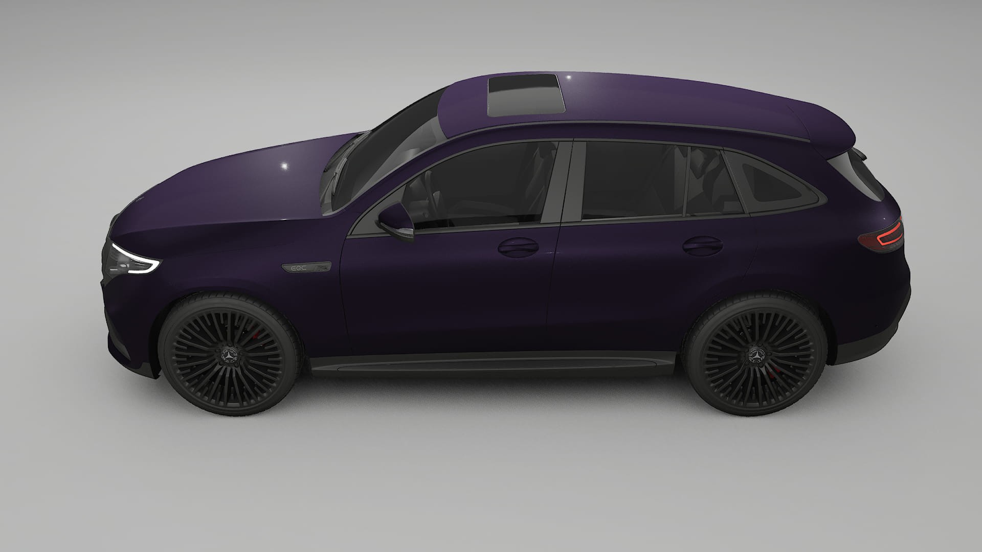 Mercedes EQC AMG Film de Protecție pentru Vopsea TPU | VIOLET PPF cu Schimbare de Culoare – Kit Complet Predecupat
