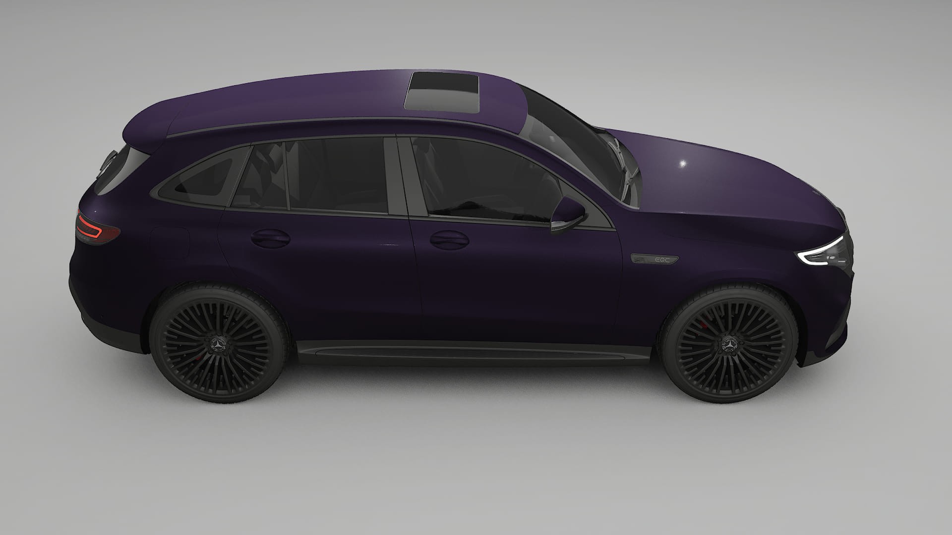 Mercedes EQC AMG Film de Protecție pentru Vopsea TPU | VIOLET PPF cu Schimbare de Culoare – Kit Complet Predecupat