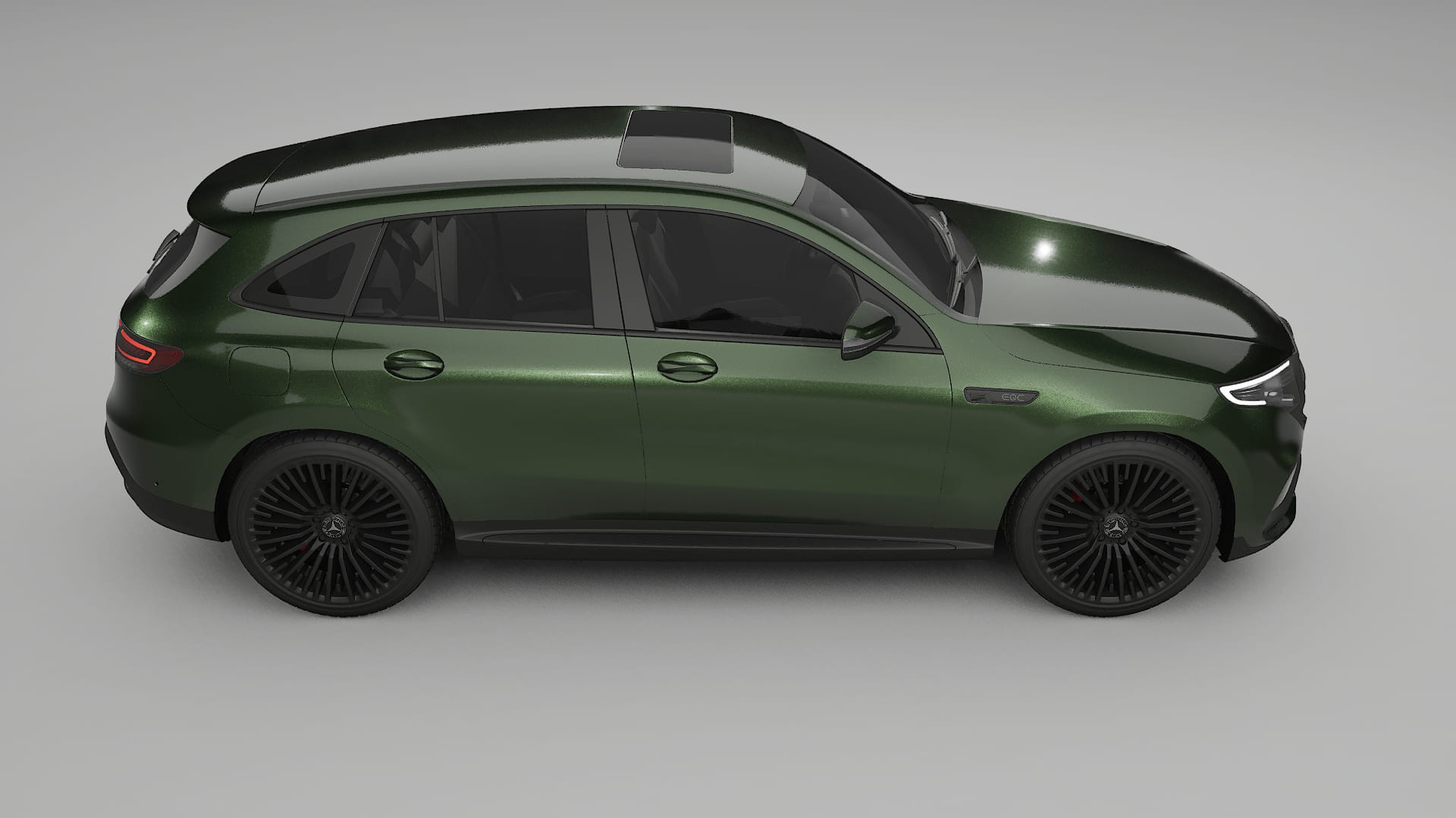 Mercedes EQC AMG Film de Protecție pentru Vopsea TPU | LAGOON PPF cu Schimbare de Culoare – Kit Complet Predecupat