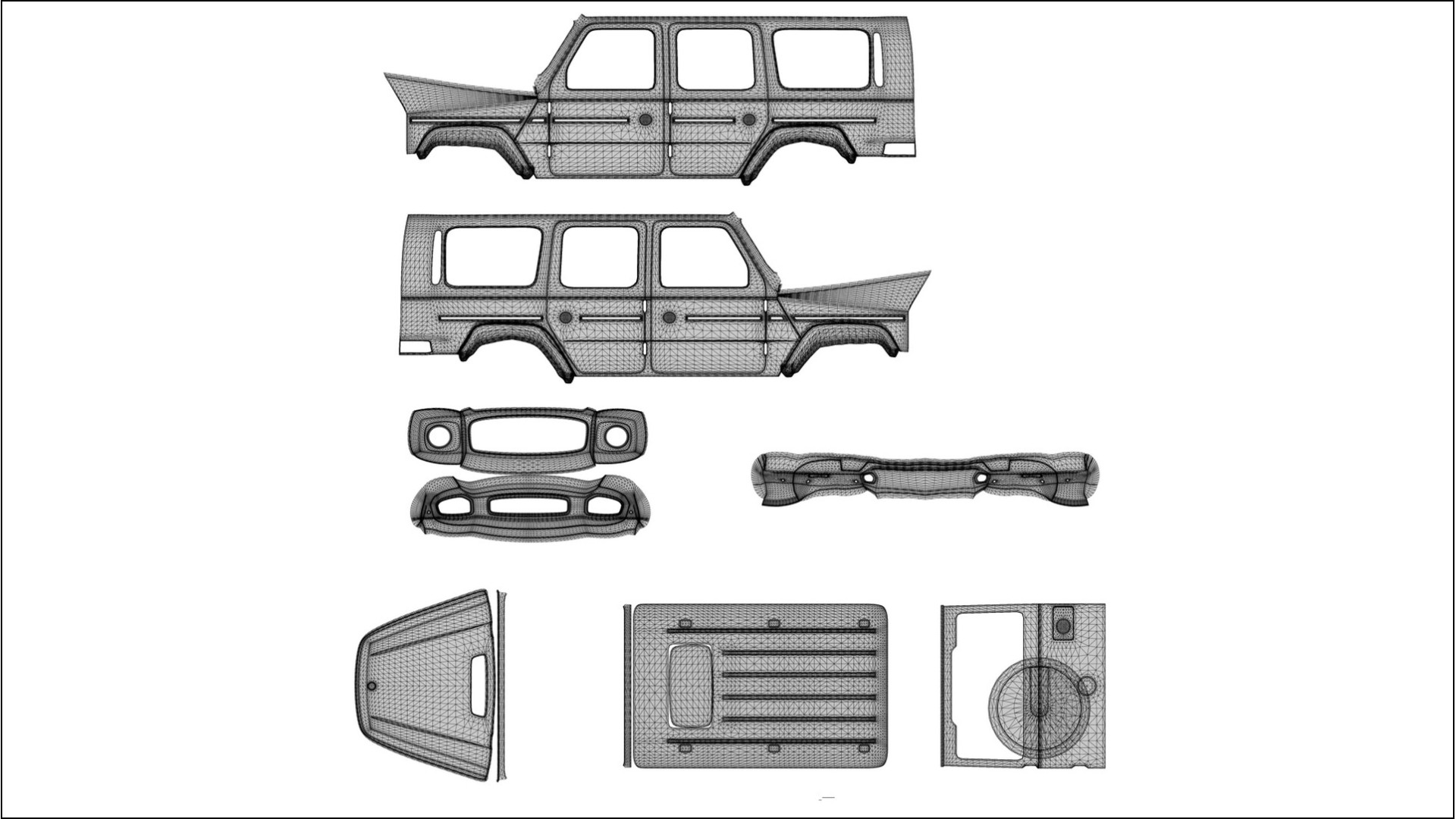 Mercedes G63 AMG W463A Film de Protecție pentru Vopsea TPU | VENOM PPF cu Schimbare de Culoare – Kit Complet Predecupat 2