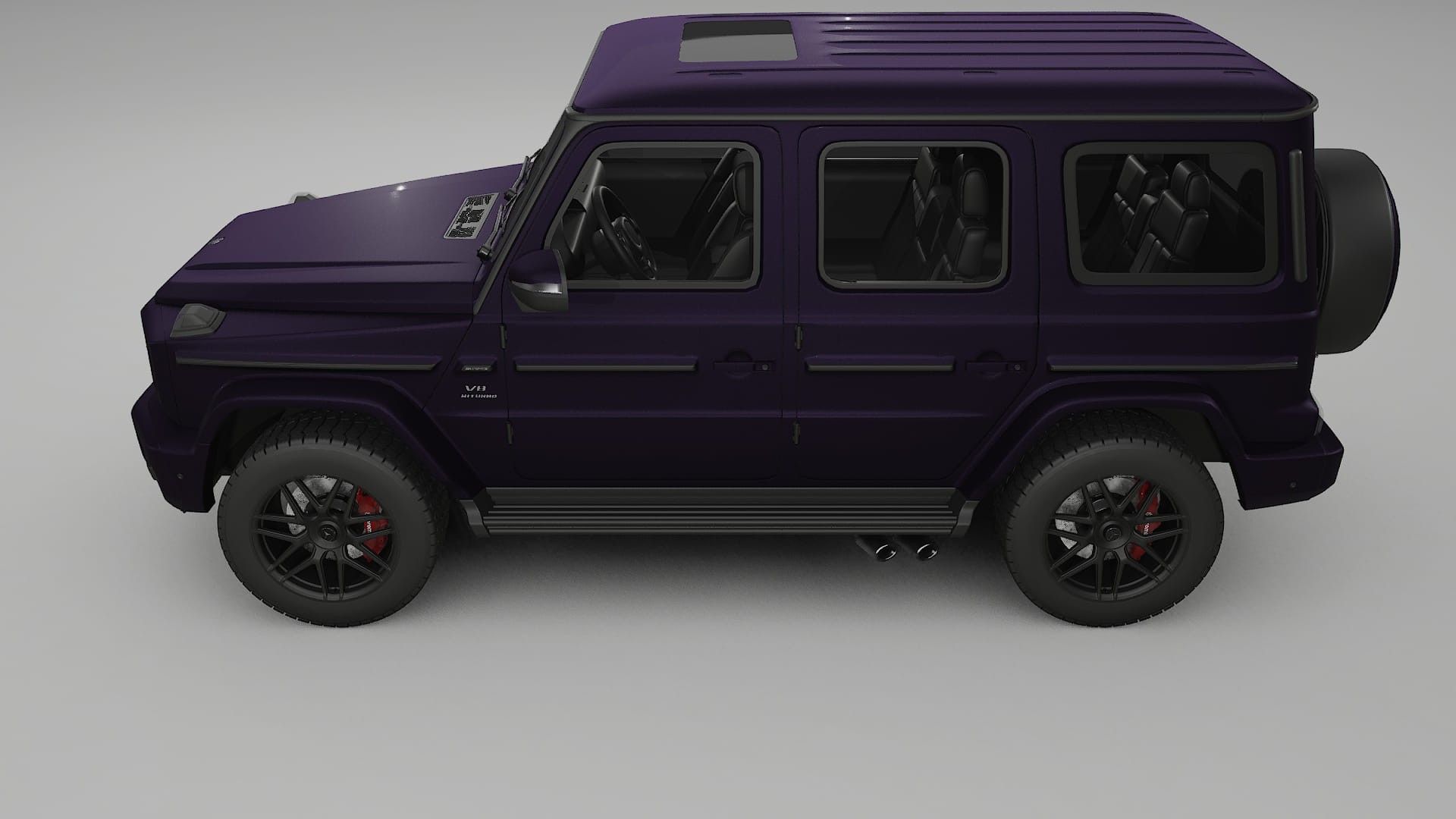Mercedes G63 AMG W463A Film de Protecție pentru Vopsea TPU | VIOLET PPF cu Schimbare de Culoare – Kit Complet Predecupat