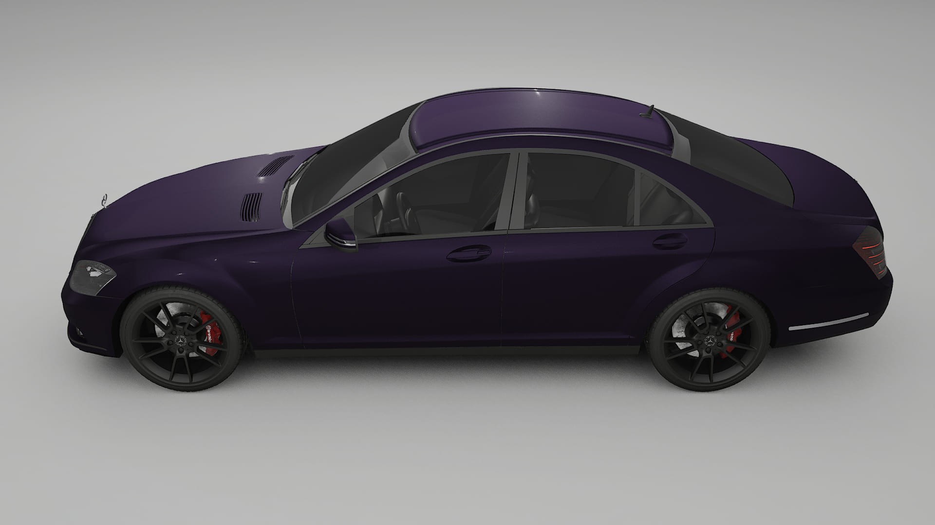 Mercedes S class W221 facelift LCI Film de Protecție pentru Vopsea TPU | VIOLET PPF cu Schimbare de Culoare – Kit Complet Pre