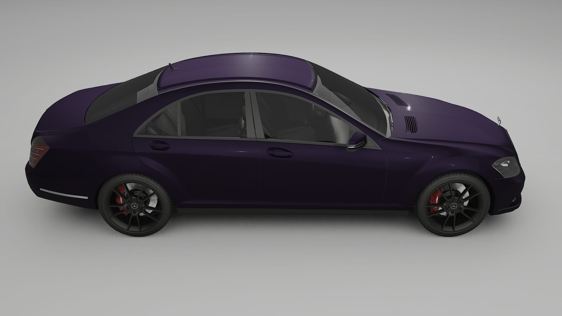 Mercedes S class W221 facelift LCI Film de Protecție pentru Vopsea TPU | VIOLET PPF cu Schimbare de Culoare – Kit Complet Pre