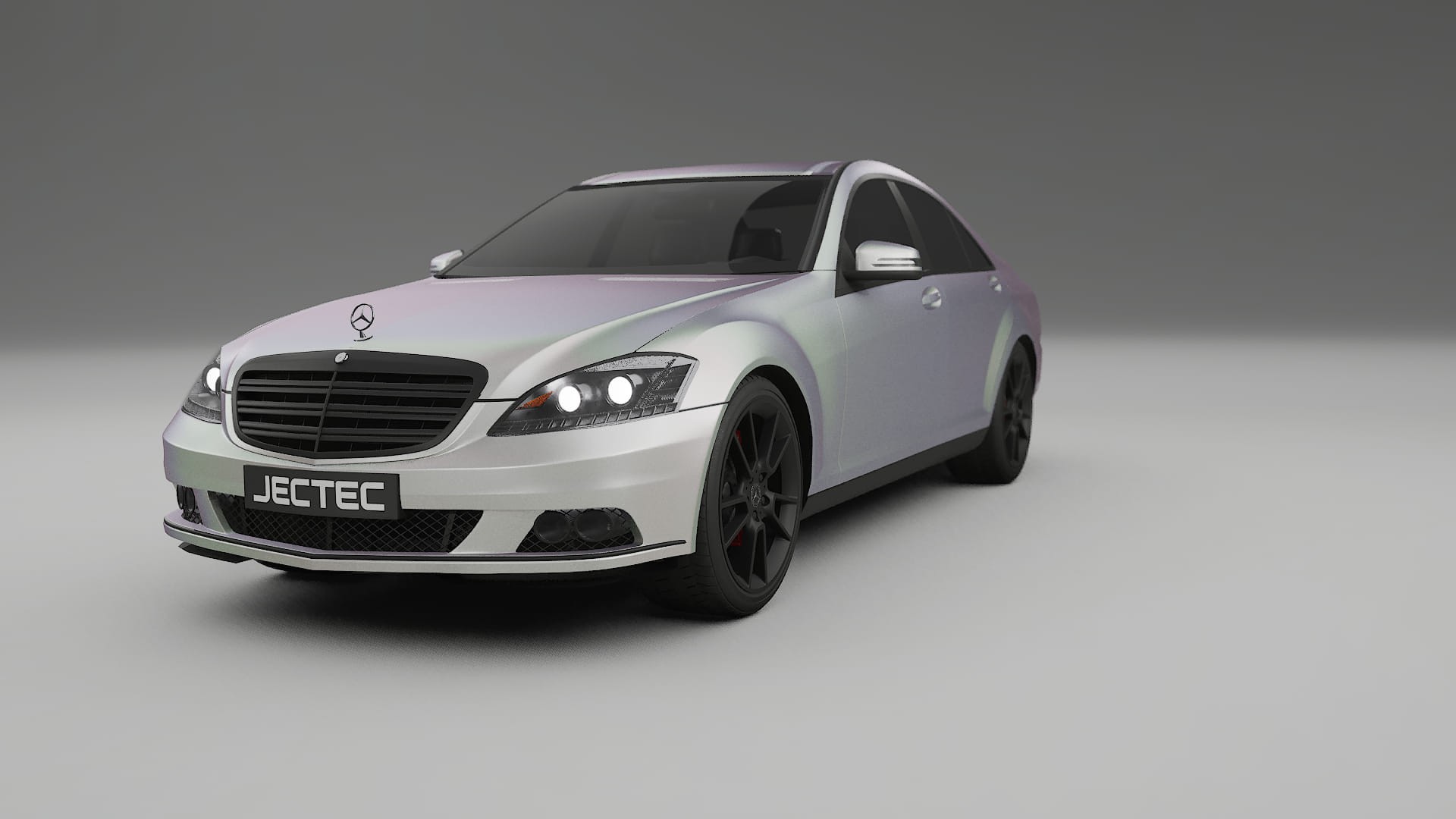 Mercedes S-class W221 facelift LCI TPU Paint Protection Film | NEBULA Color Change PPF Full Pre-Cut Kit