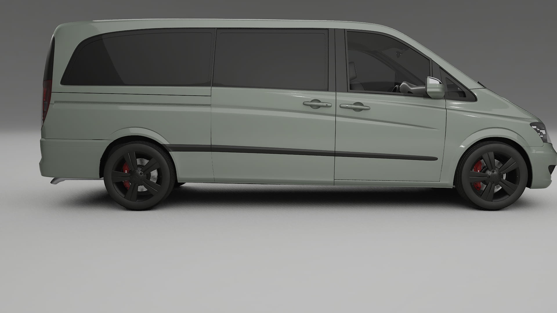 Mercedes Viano Extralong W439 Facelift LCI Film de Protecție pentru Vopsea TPU | SLATE PPF cu Schimbare de Culoare – Kit Comp