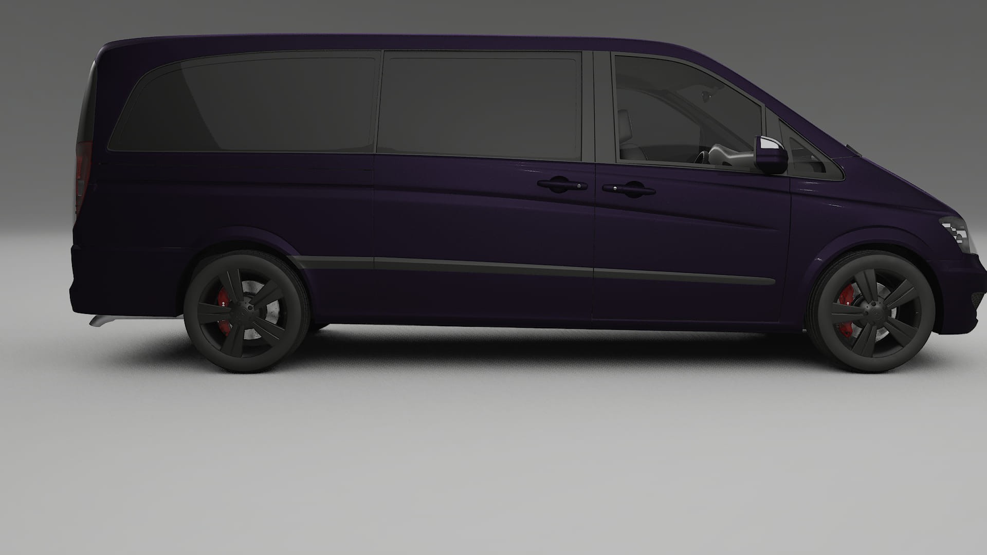 Mercedes Viano Extralong W439 Facelift LCI Film de Protecție pentru Vopsea TPU | VIOLET PPF cu Schimbare de Culoare – Kit Com