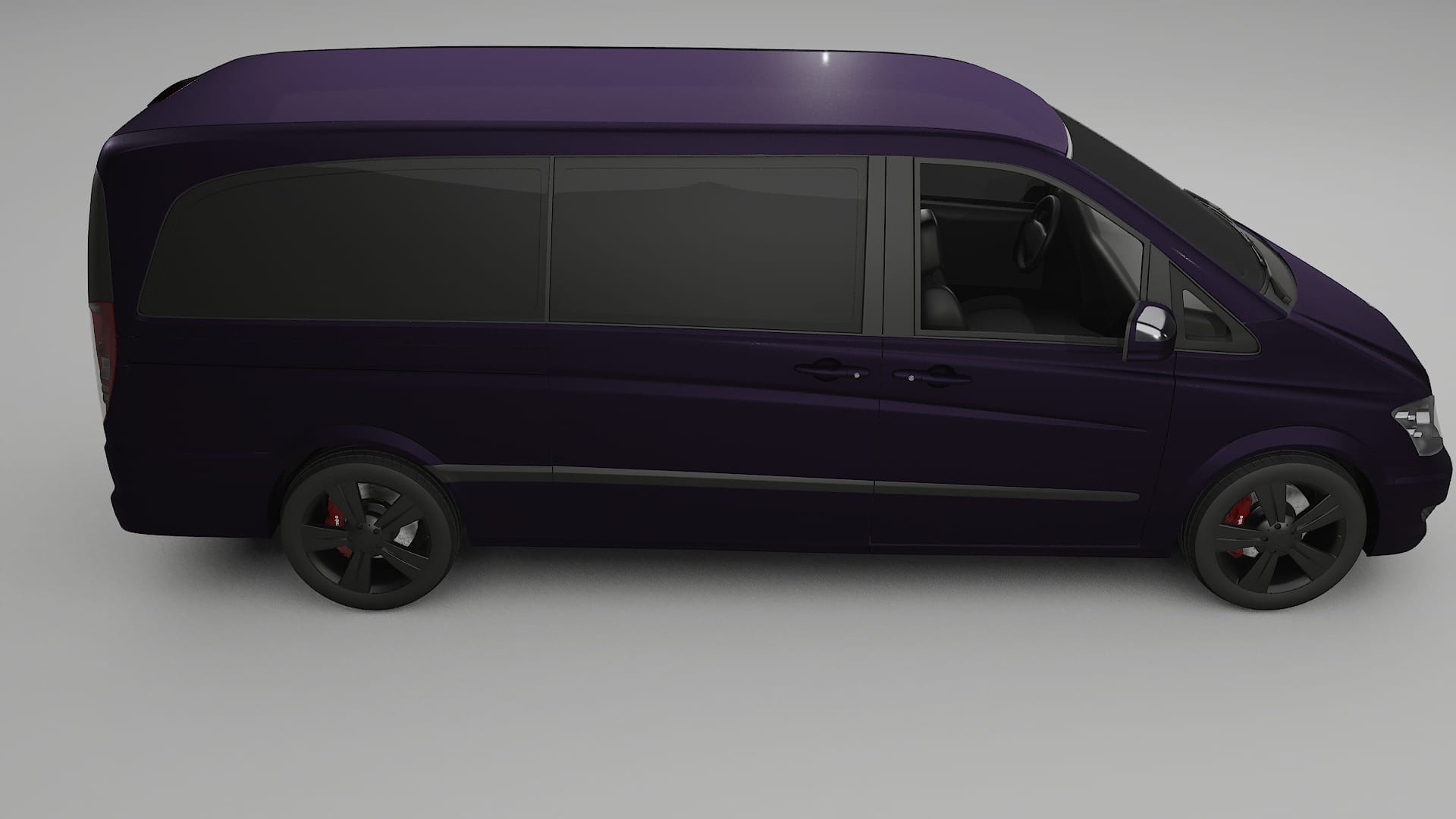 Mercedes Viano Extralong W439 Facelift LCI Film de Protecție pentru Vopsea TPU | VIOLET PPF cu Schimbare de Culoare – Kit Com