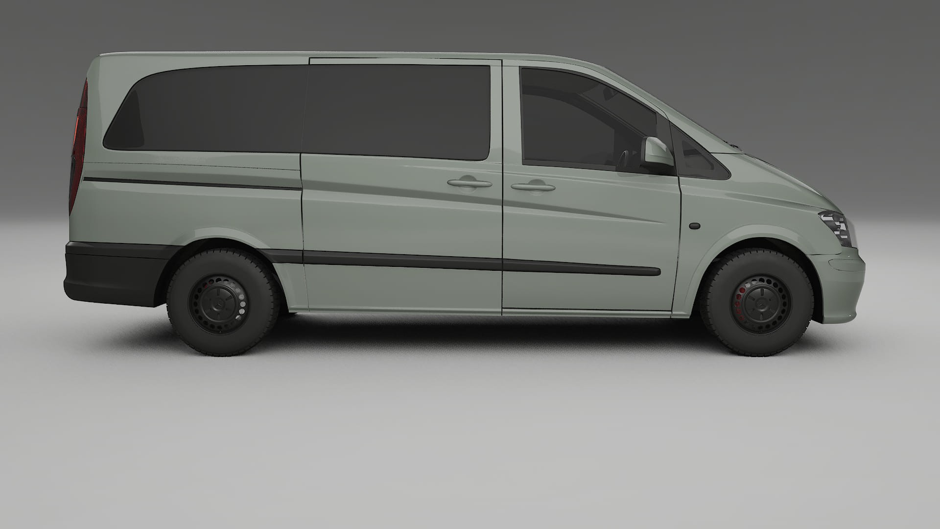 Mercedes Vito Short W639 facelift LCI Film de Protecție pentru Vopsea TPU | SLATE PPF cu Schimbare de Culoare – Kit Complet P