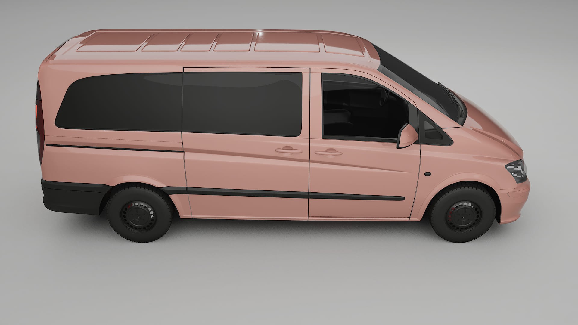 Mercedes Vito Short W639 facelift LCI Film de Protecție pentru Vopsea TPU | BLUSH PPF cu Schimbare de Culoare – Kit Complet P