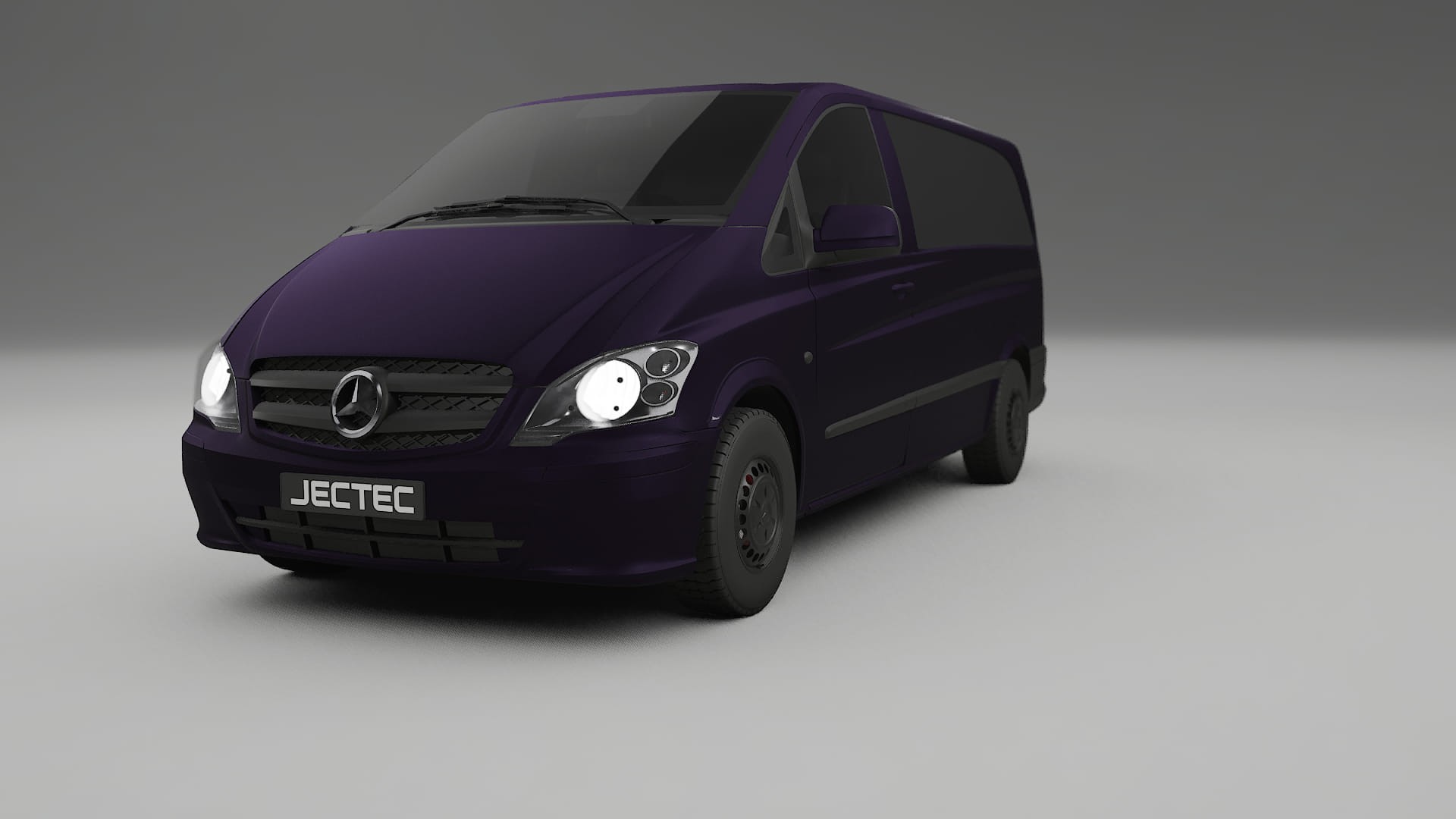 Mercedes Vito Short W639 facelift LCI Film de Protecție pentru Vopsea TPU | VIOLET PPF cu Schimbare de Culoare – Kit Complet 