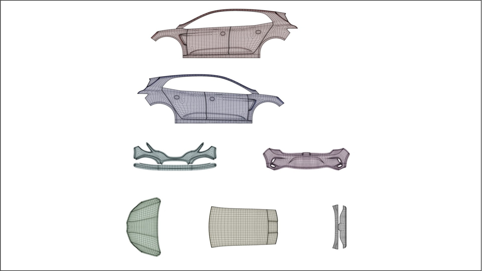 Renault Megane RS IV Film de Protecție pentru Vopsea TPU | CINDER PPF cu Schimbare de Culoare – Kit Complet Predecupat 2