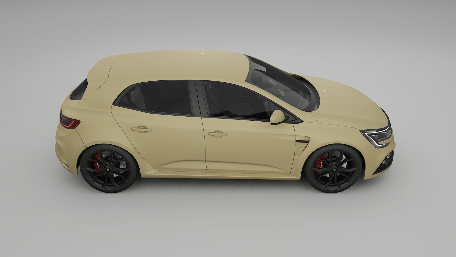 Renault Megane RS IV Film de Protecție pentru Vopsea TPU | SAND PPF cu Schimbare de Culoare – Kit Complet Predecupat