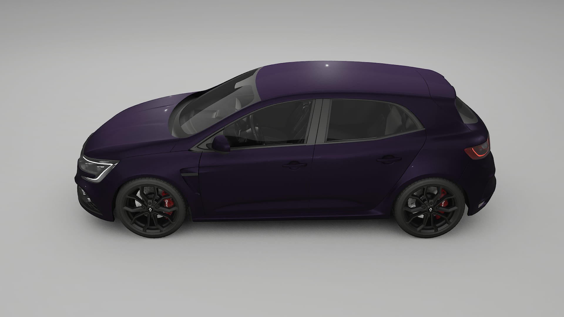 Renault Megane RS IV Film de Protecție pentru Vopsea TPU | VIOLET PPF cu Schimbare de Culoare – Kit Complet Predecupat