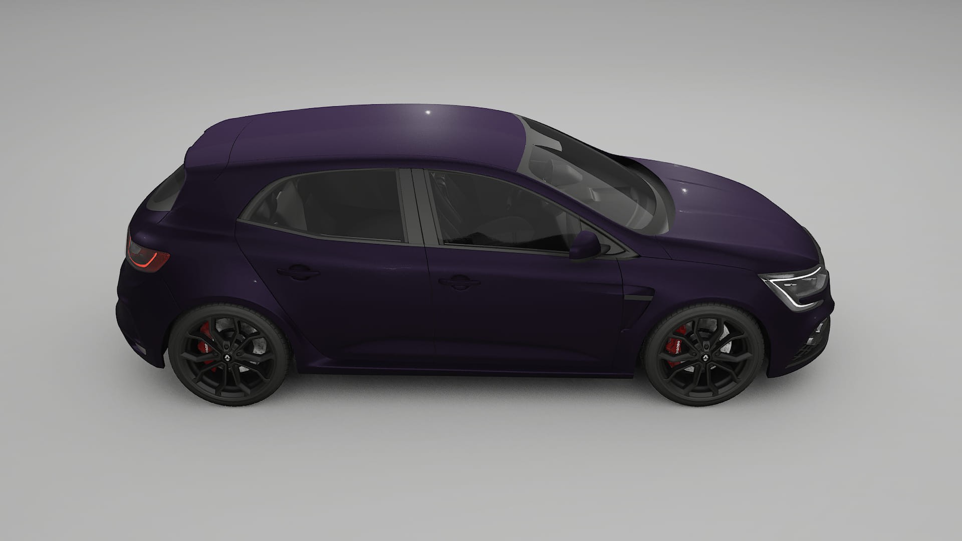 Renault Megane RS IV Film de Protecție pentru Vopsea TPU | VIOLET PPF cu Schimbare de Culoare – Kit Complet Predecupat