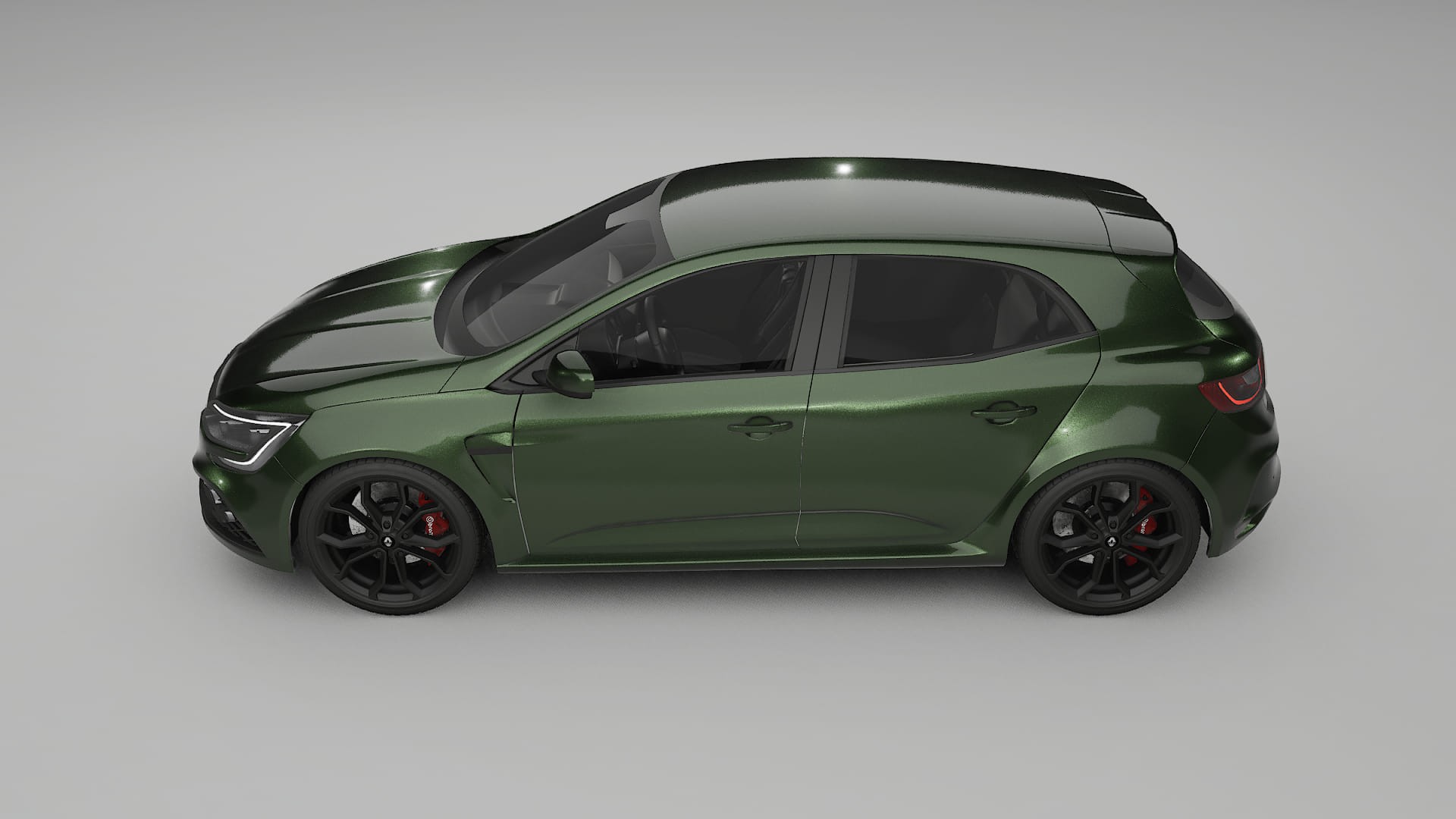 Renault Megane RS IV Film de Protecție pentru Vopsea TPU | LAGOON PPF cu Schimbare de Culoare – Kit Complet Predecupat