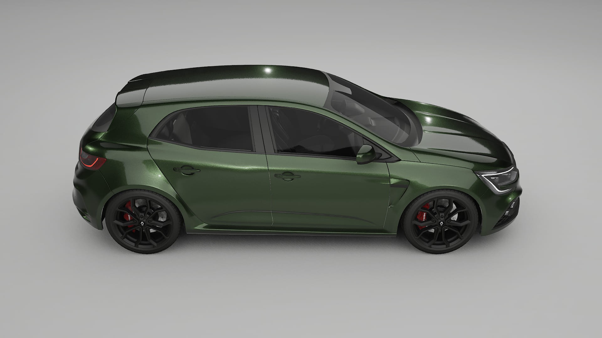 Renault Megane RS IV Film de Protecție pentru Vopsea TPU | LAGOON PPF cu Schimbare de Culoare – Kit Complet Predecupat